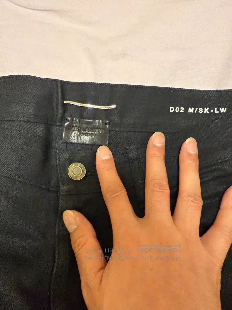 Saint Laurent Paris Saint Laurent Paris Basic Denim Jeans Extremely Slim Fit Size US 31 - 3 Thumbnail