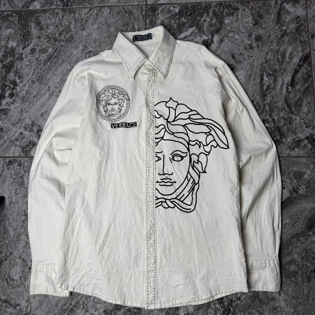 Versace × Vintage Versace Shirt Classic Vintage Size XL / US 12-14 / IT 48-50 - 3 Thumbnail