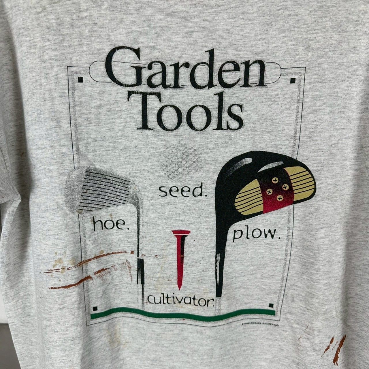 Tultex ​​Vintage 1998 Golf Garden Tools Humor Graphic T-Shirt Size US L / EU 52-54 / 3 - 2 Thumbnail