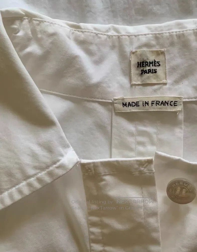 Hermes Hermes Short-sleeve shirt, classic casual style Size XXS / US 00 / IT 34 - 3 Thumbnail