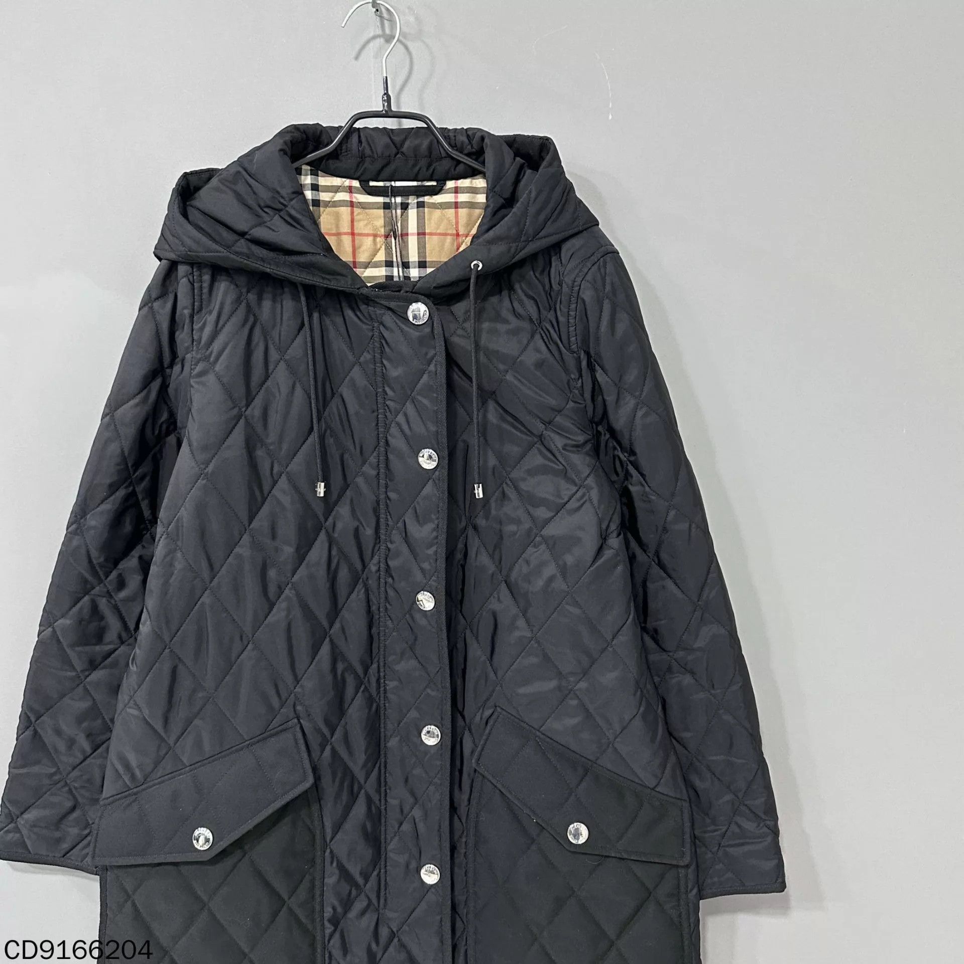 Burberry Burberry Long Padded Coat Black Check Lining M Size M / US 6-8 / IT 42-44 - 2 Thumbnail