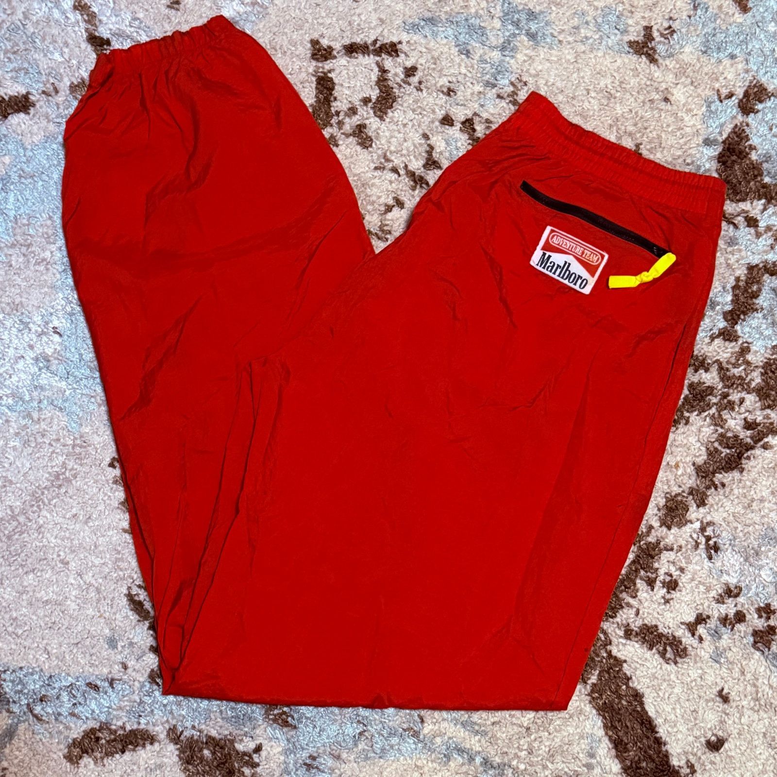 Marlboro Vintage 90s Marlboro Adventure Team Nylon Track Pants Large Size US 34 / EU 50 - 1 Thumbnail