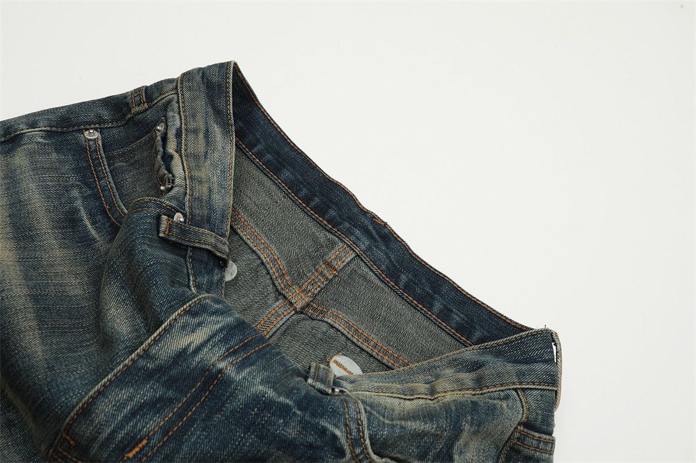 Japanese Brand × Jean Men's vintage loose punk washed distressed flared jeans y2k Size US 34 / EU 50 - 4 Thumbnail