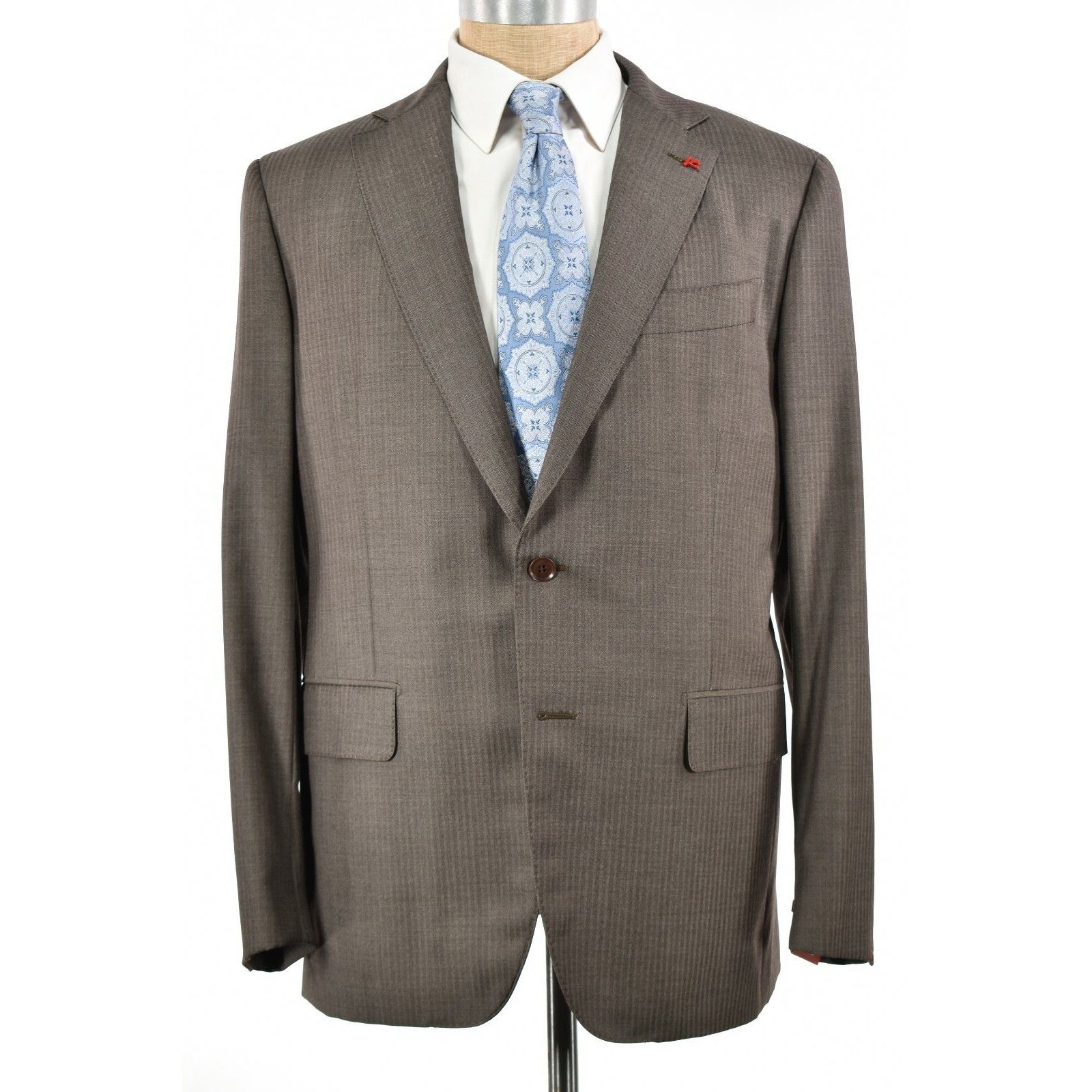 Isaia isaia Suit Size US 44 Regular in Brown Size 44R - 1 Thumbnail