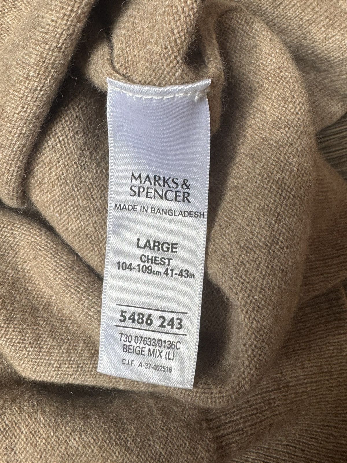 Marks & Spencer Marks & Spencer Pure Cashemre sweater Size US L / EU 52-54 / 3 - 3 Thumbnail