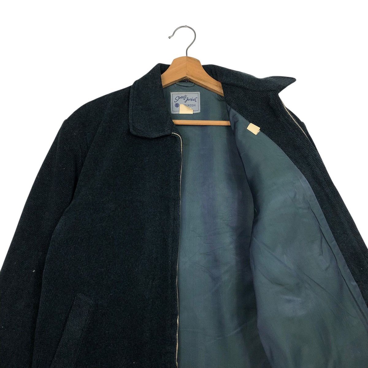 Japanese Brand 📌Rich Black Vintage Wool Jacket Mitsukoshi Issey Miyake Size US M / EU 48-50 / 2 - 13 Thumbnail