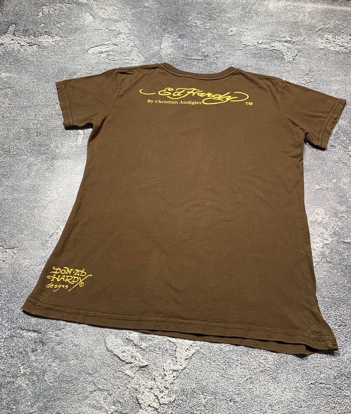 Christian Audigier × Ed Hardy × Japanese Brand Vintage ED HARDY by Christian Audigier Tshirt Size L / US 10 / IT 46 - 14 Thumbnail