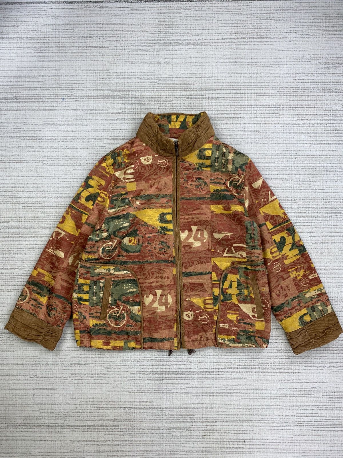 Japanese Brand Vintage QICAIBING Japan Art Kapital Style Full Print Jacket Size US M / EU 48-50 / 2 - 1 Thumbnail