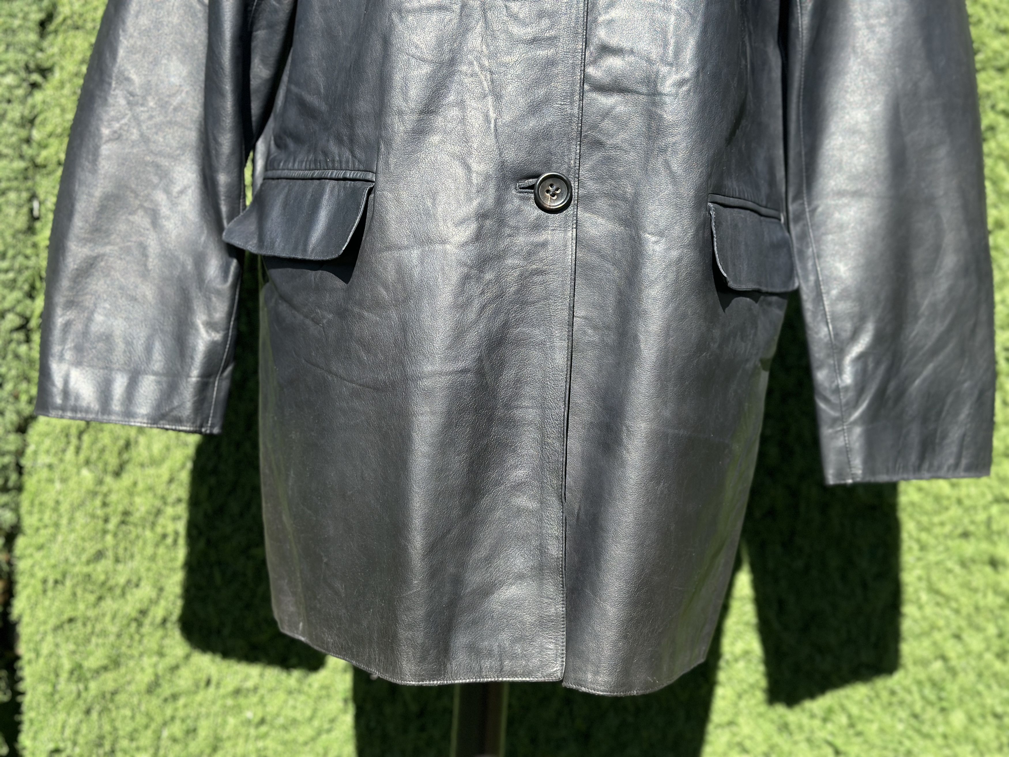 Jil Sander 1994 Lambskin Leather Coat Size 40 EU SS94
