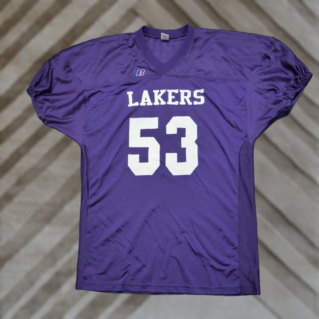 Russell Athletic VINTAGE Russell Athletic Jersey Mens 2XL Purple Football Jerseys 90s Adult 2XL Mens Football Jersey Purple Russell Athletic 90s Size US XXL / EU 58 / 5 - 1 Thumbnail