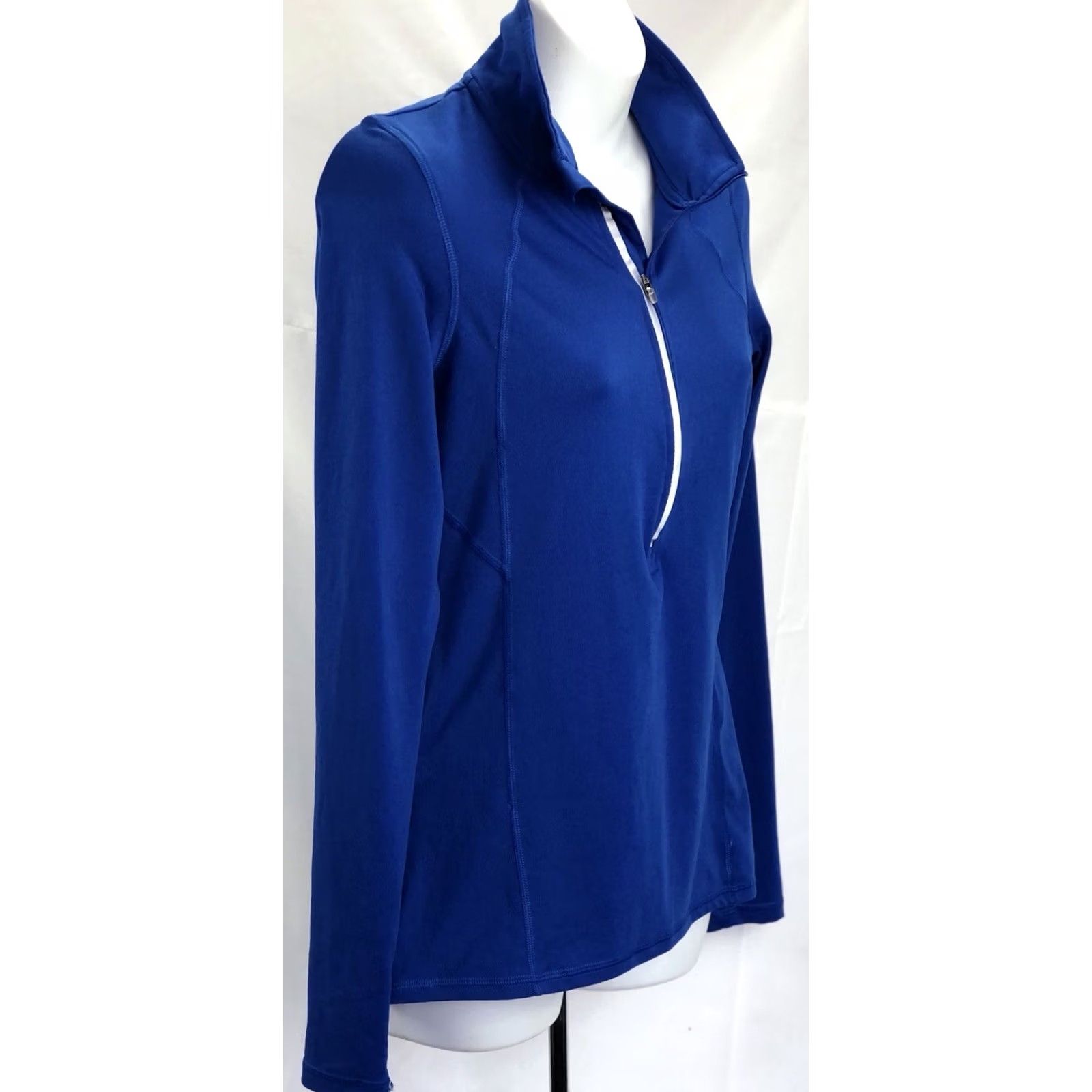 Champion Champion Jacket XS Blue 1/2 Zip Mock Neck Workout Yoga ActiveWear Size XS / US 0-2 / IT 36-38 - 5 Thumbnail