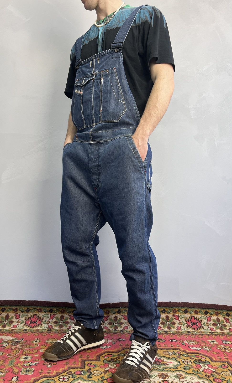 Diesel × Japanese Brand VINTAGE Y2K OVERALL DIESEL DISTRESSED HYPE Size US 32 / EU 48 - 1 Thumbnail