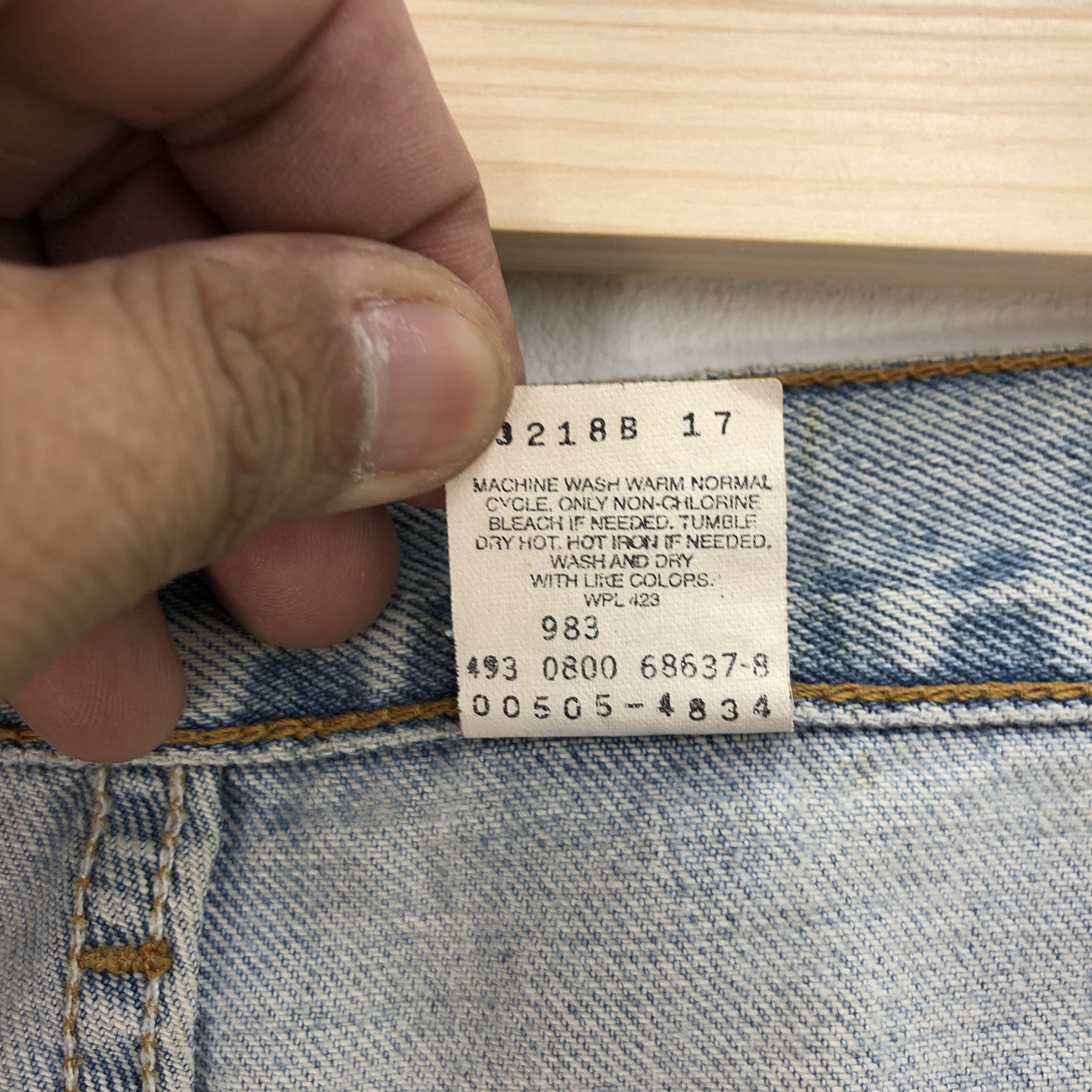 Levi's Vintage Lev's 505 Jeans Dirty Levi's Distressed Denim - . Size 28" / US 6 / IT 42 - 10 Thumbnail