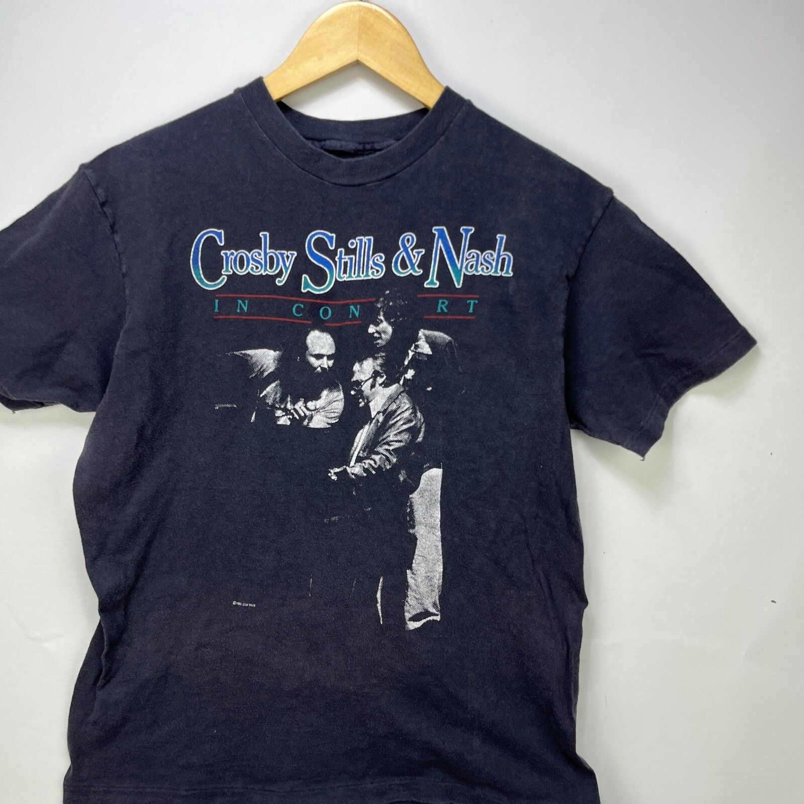 Vintage 80s Crosby Stills & Nash Concert Band Med-Large 1984