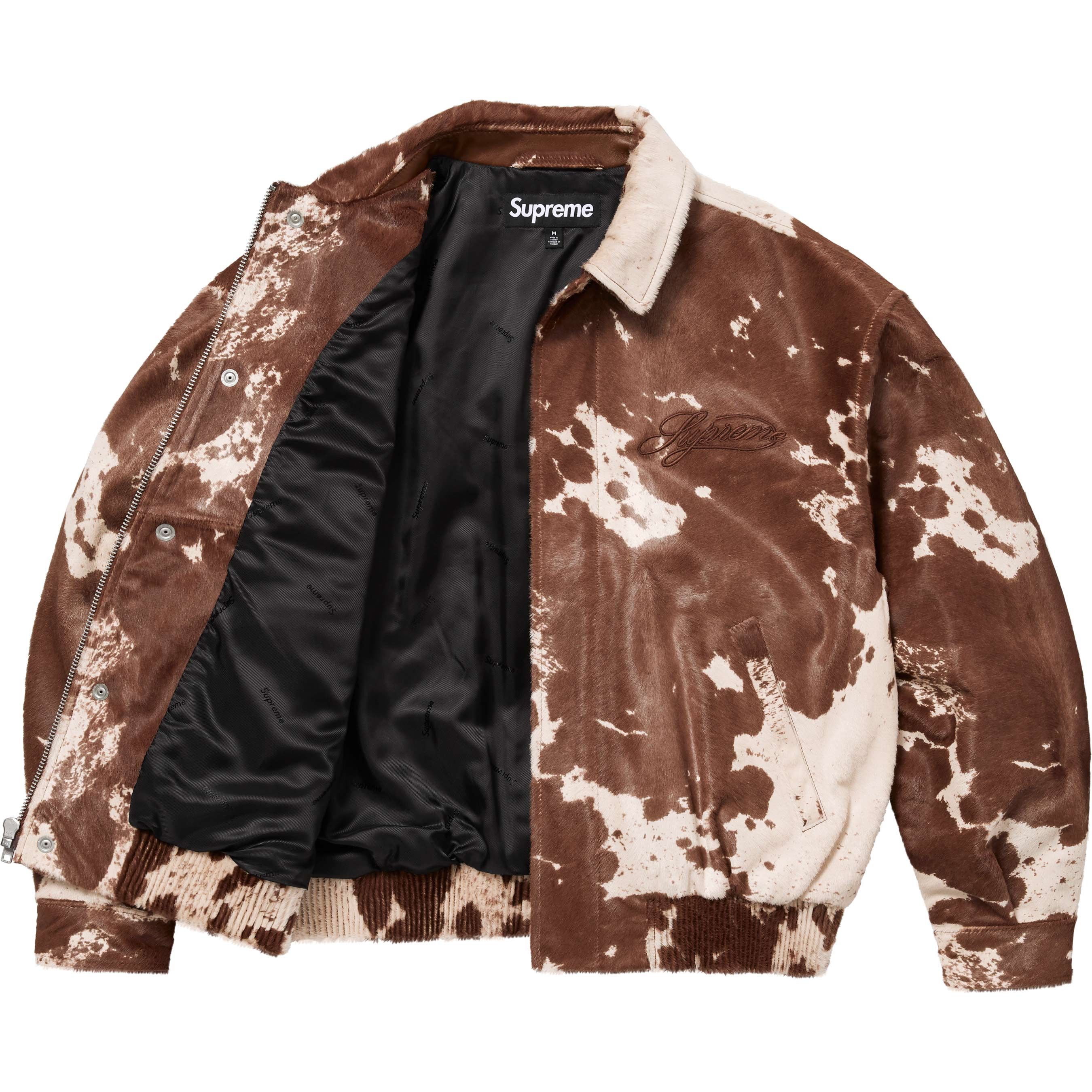 Supreme Supreme Ponyhair Varsity Jacket Size US M / EU 48-50 / 2 - 2 Thumbnail