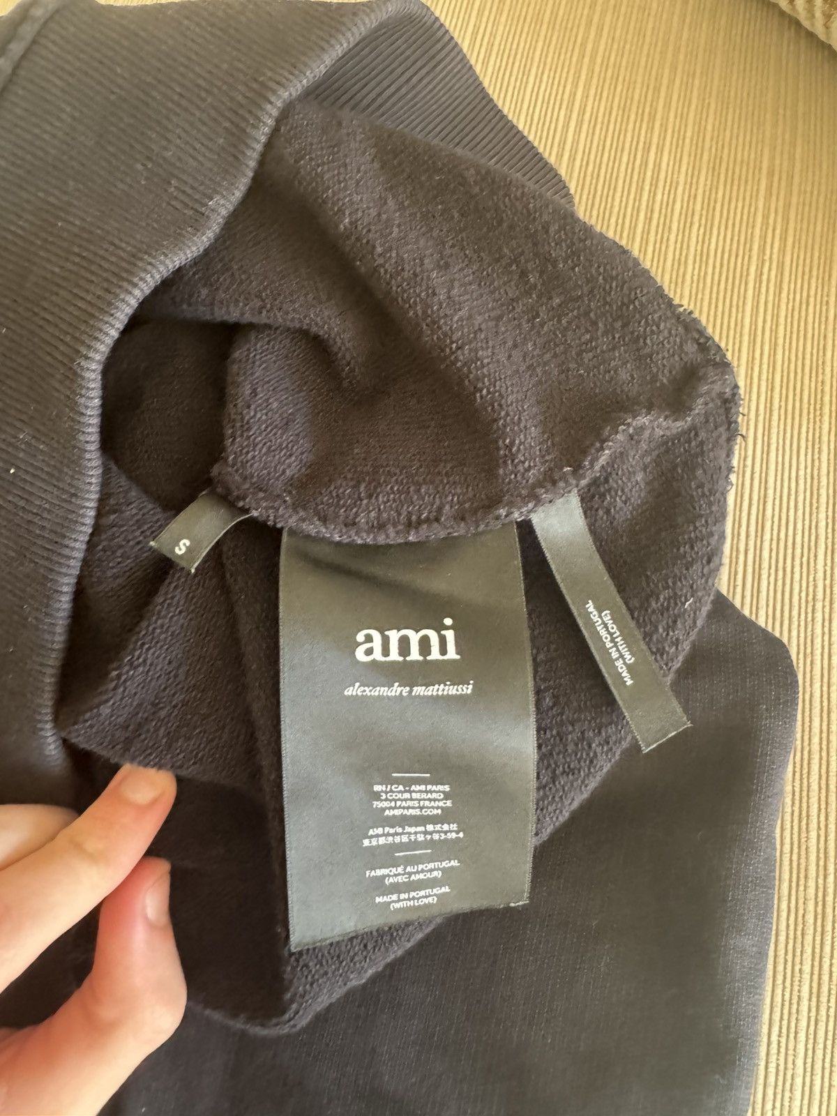 AMI AMI Alexandre Mattiussi Black Smiley Patch Sweater Size S Size US S / EU 44-46 / 1 - 6 Thumbnail