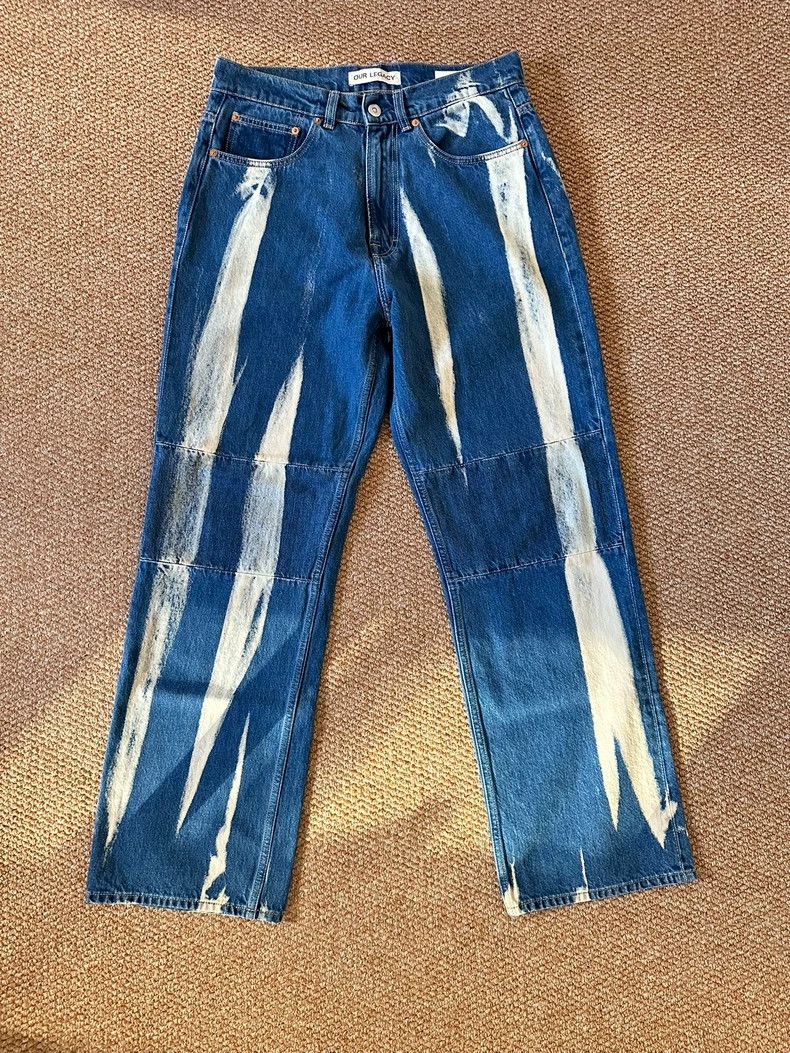 Our Legacy Our LegacyThird cut white smear jeans Size US 31 - 1 Thumbnail