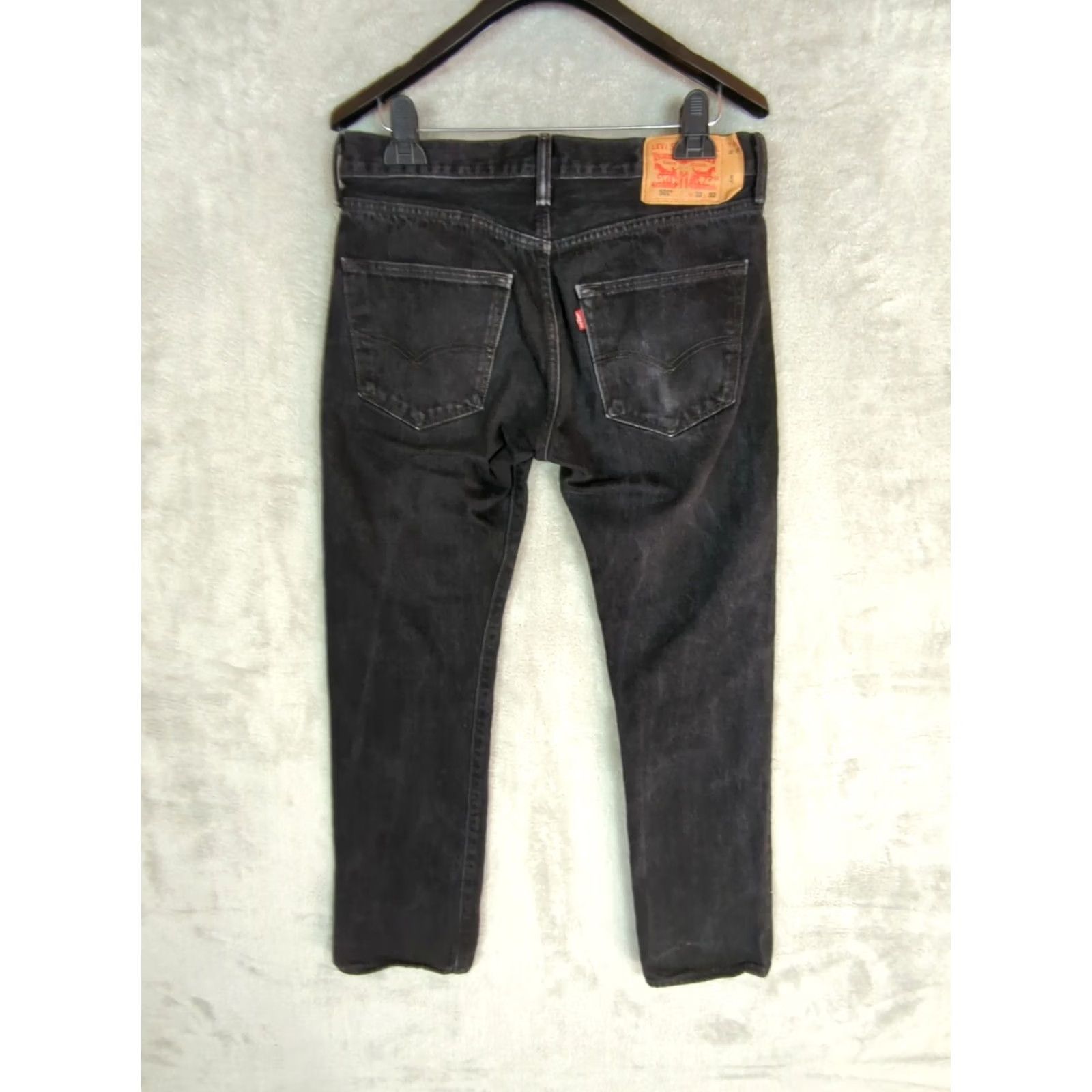 Levi's Levi's 501 Jeans Men 32X32 Black Denim Button Fly Straight Leg Classic Size US 32 / EU 48 - 2 Thumbnail
