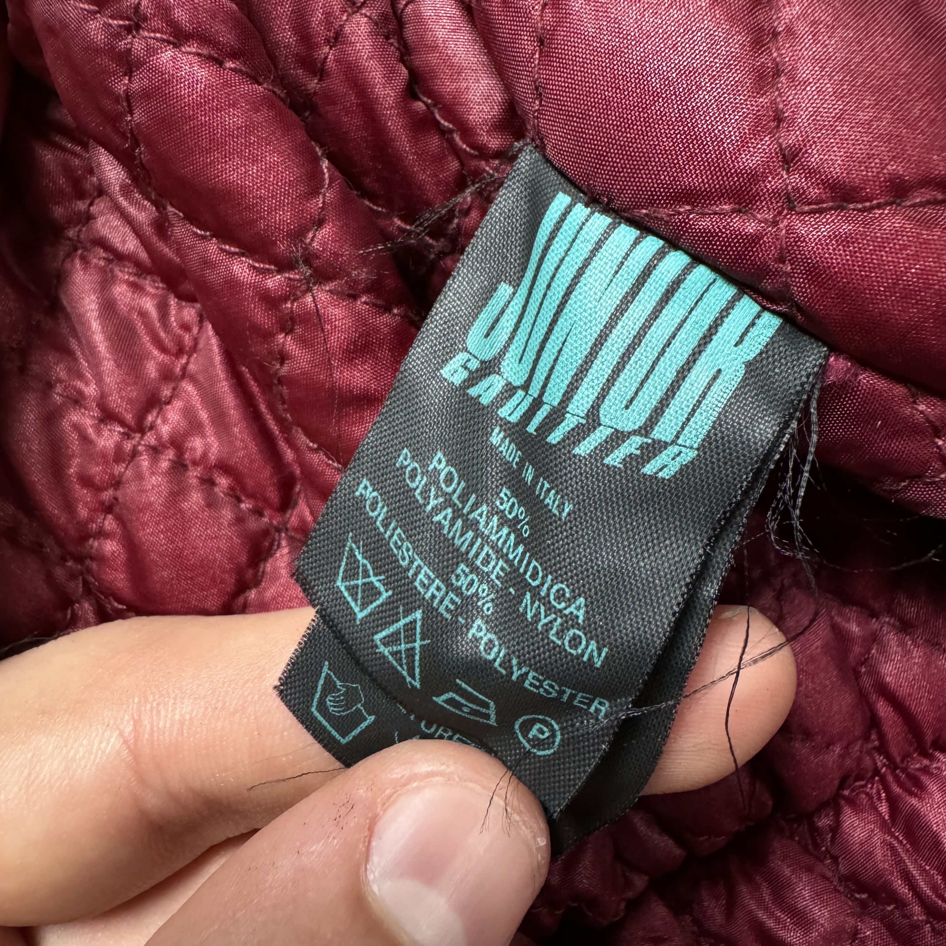 Jean Paul Gaultier × Vintage JEAN PAUL JUNIOR GAULTIER 80S WOOL LEATHER BOMBER JACKET Size M / US 6-8 / IT 42-44 - 7 Thumbnail
