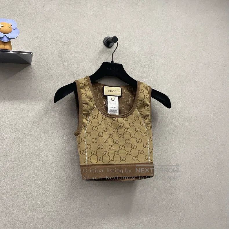 Gucci Gucci Full printed brown pullover vest Size S / US 4 / IT 40 - 3 Thumbnail
