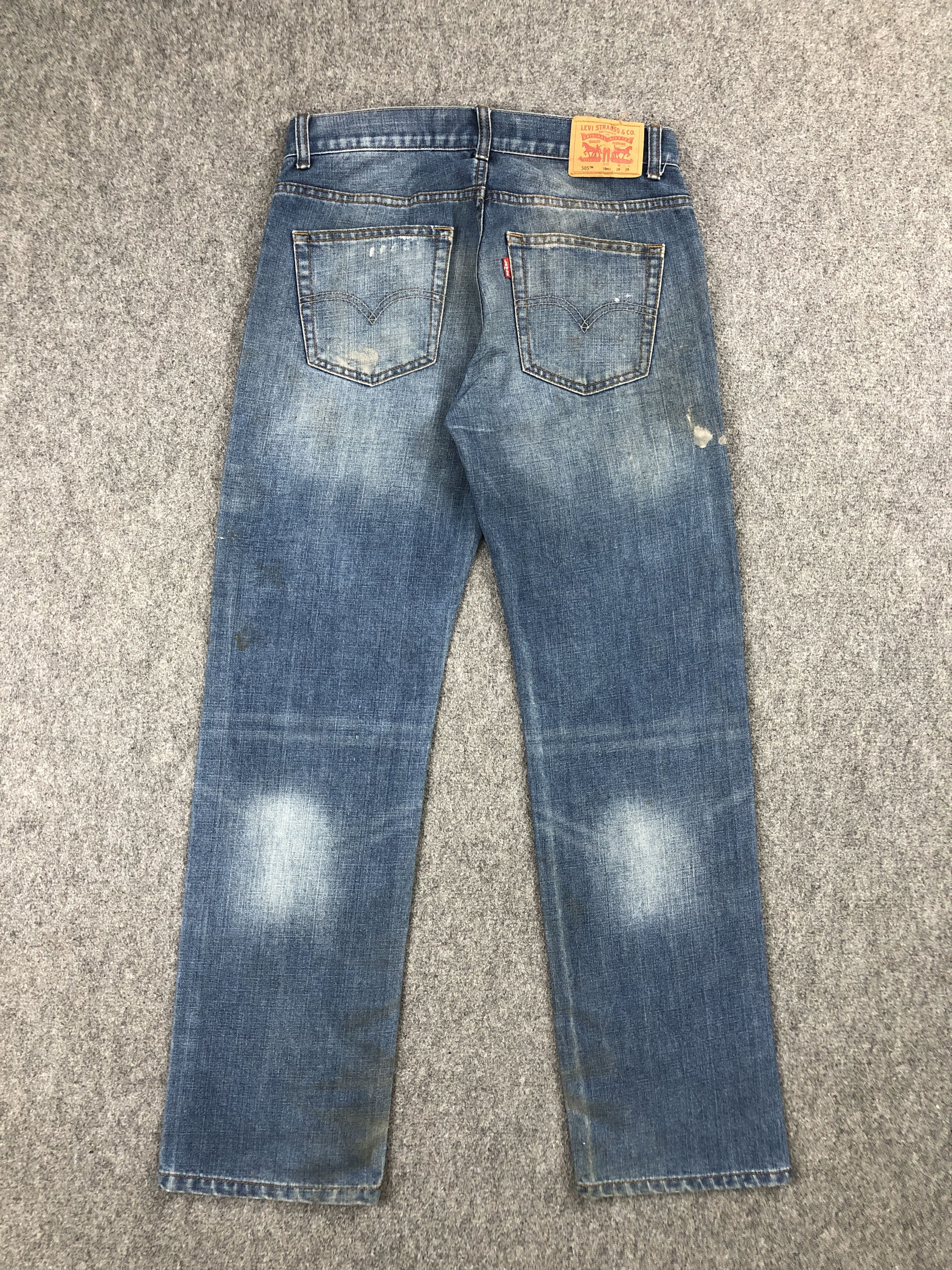 Levi's Vintage Levis 505 Dirty Stone Wash Jeans DP2286 Size US 29 - 3 Thumbnail