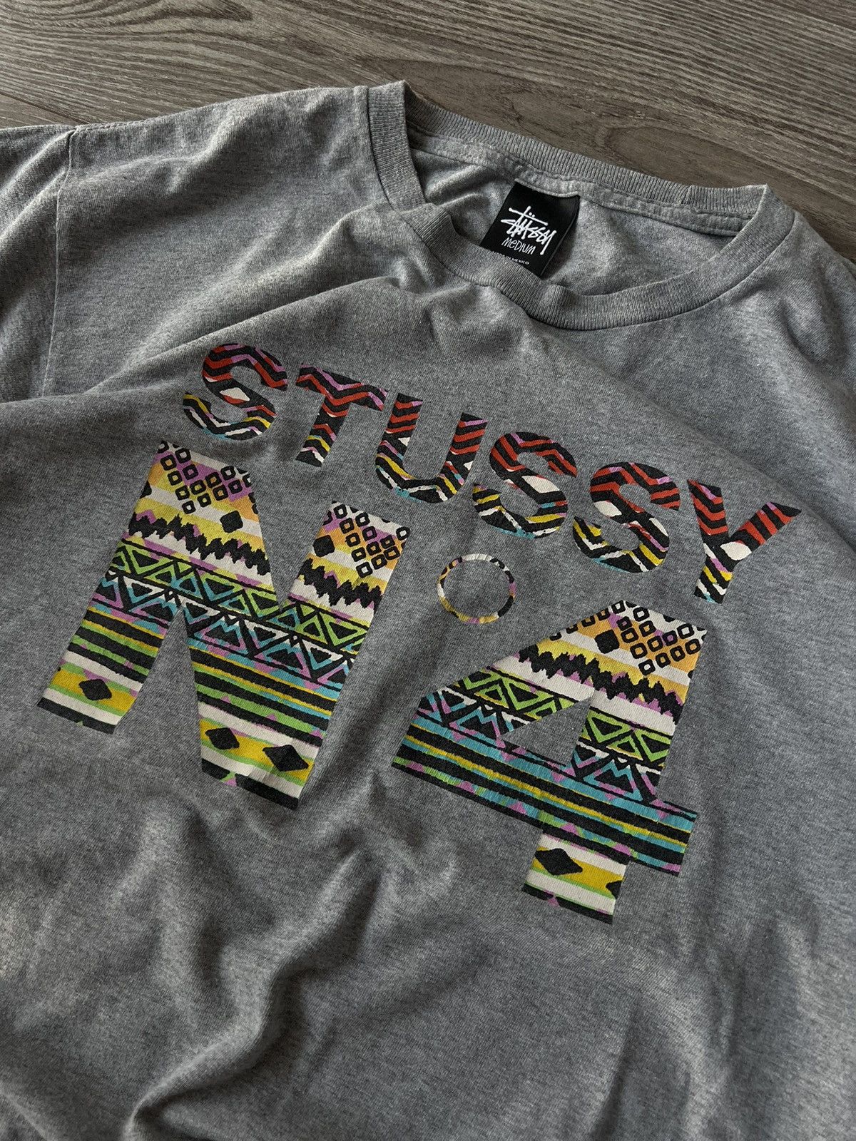 Stussy × Vintage ‼️Stussy Vintage No 4 Coloured Tee‼️ Size US M / EU 48-50 / 2 - 7 Thumbnail