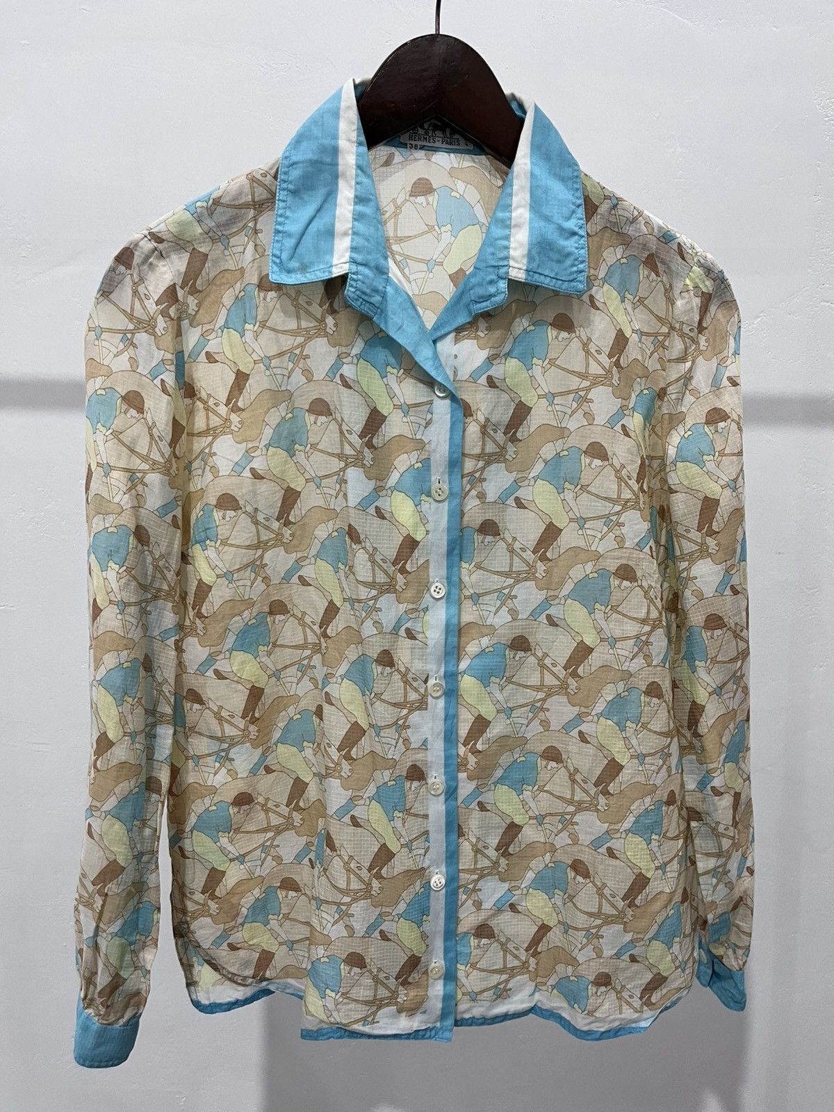 Hermes Hermes printed shirt Size S / US 4 / IT 40 - 1 Thumbnail