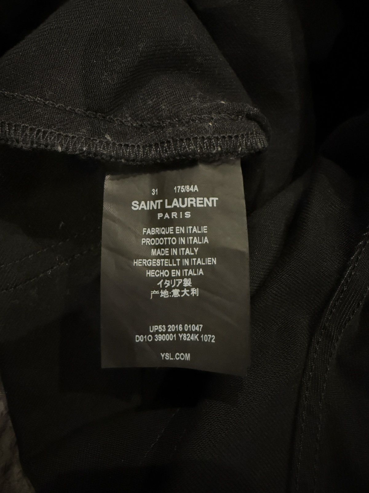 Saint Laurent Paris Saint Laurent Jeans Size US 31 - 4 Thumbnail