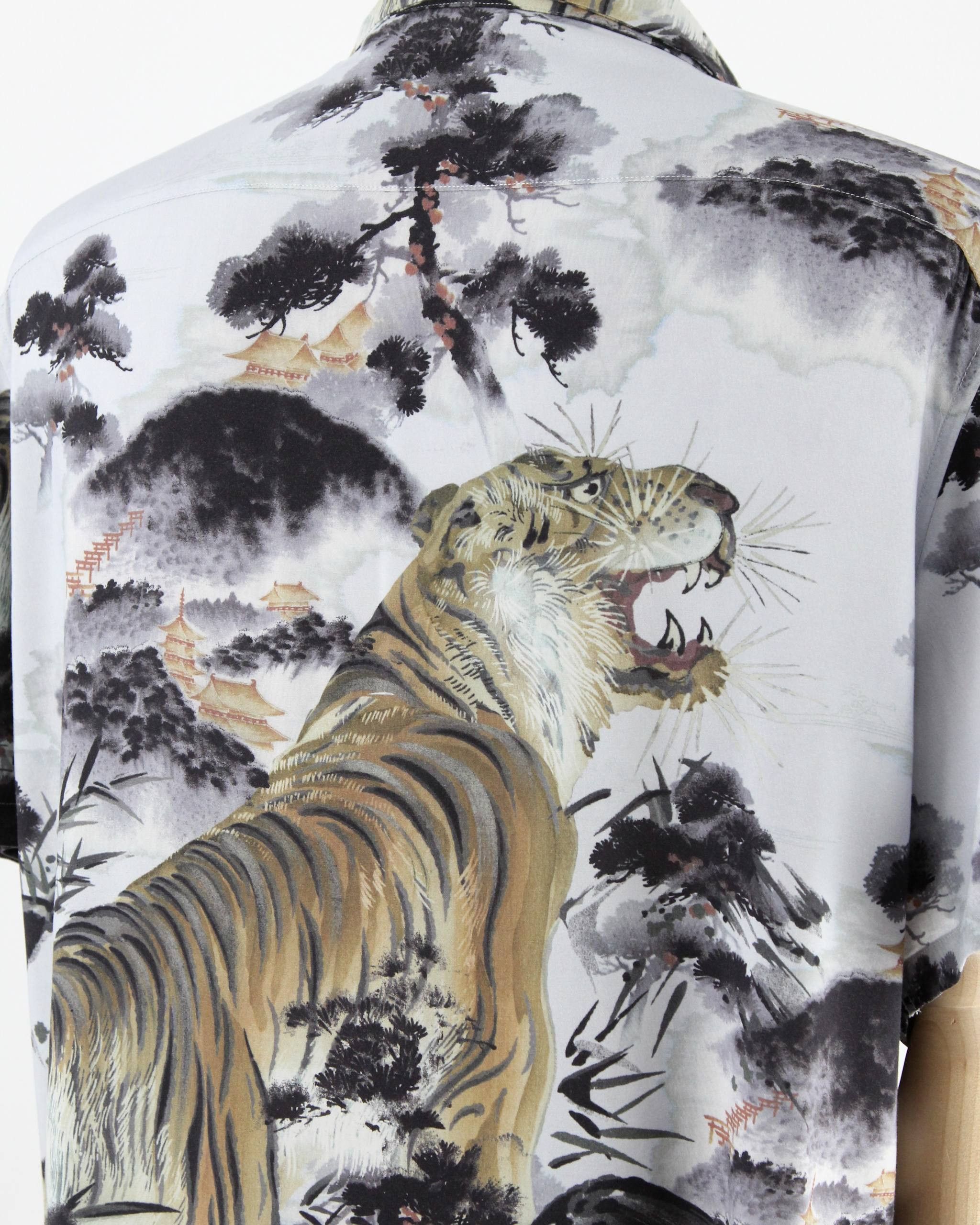 Allsaints ALLSAINTS Shirt with tiger print Size US XXL / EU 58 / 5 - 5 Thumbnail