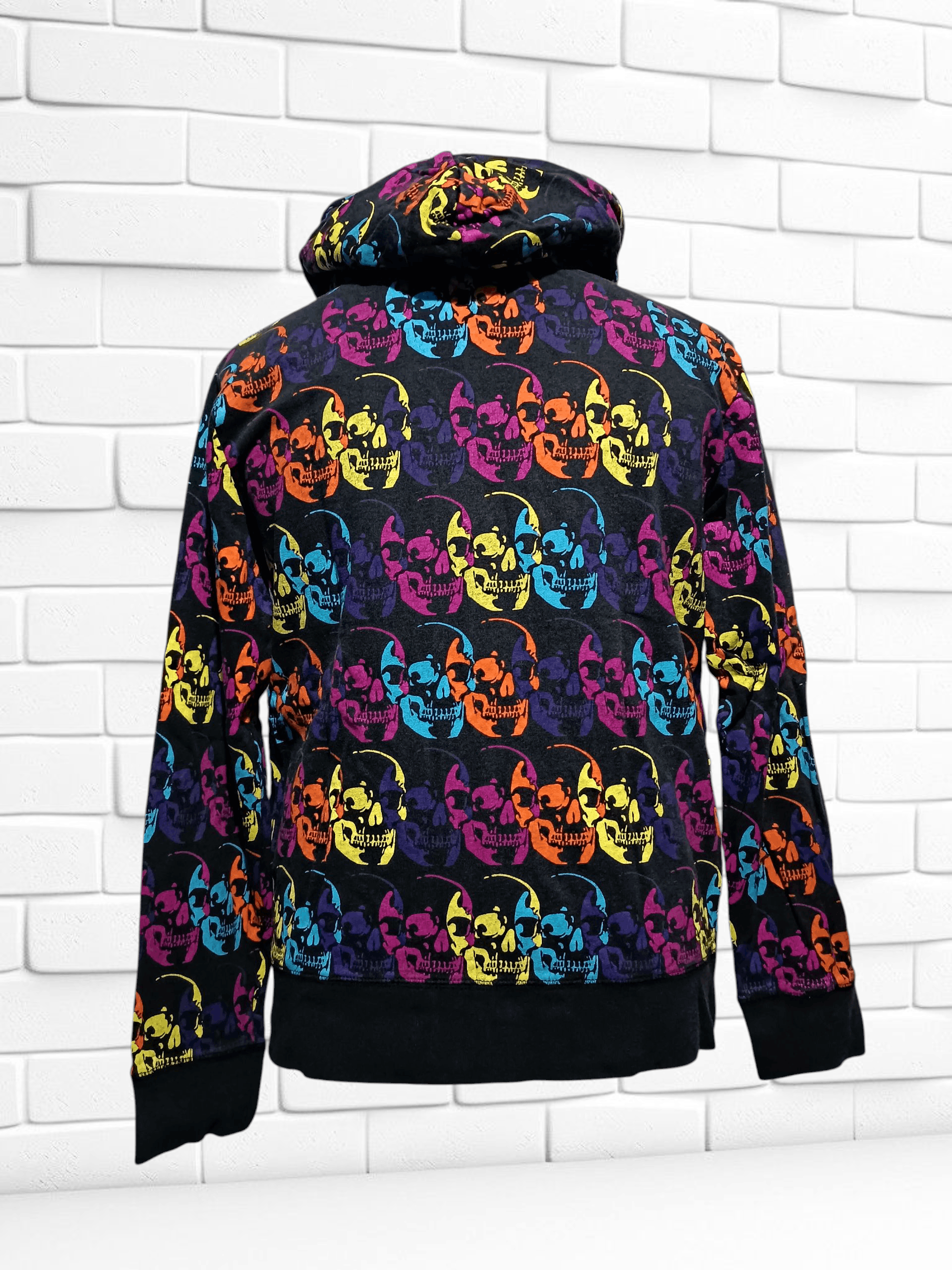 Japanese Brand Vintage Skull All Over Print Hoodie Size US M / EU 48-50 / 2 - 4 Thumbnail