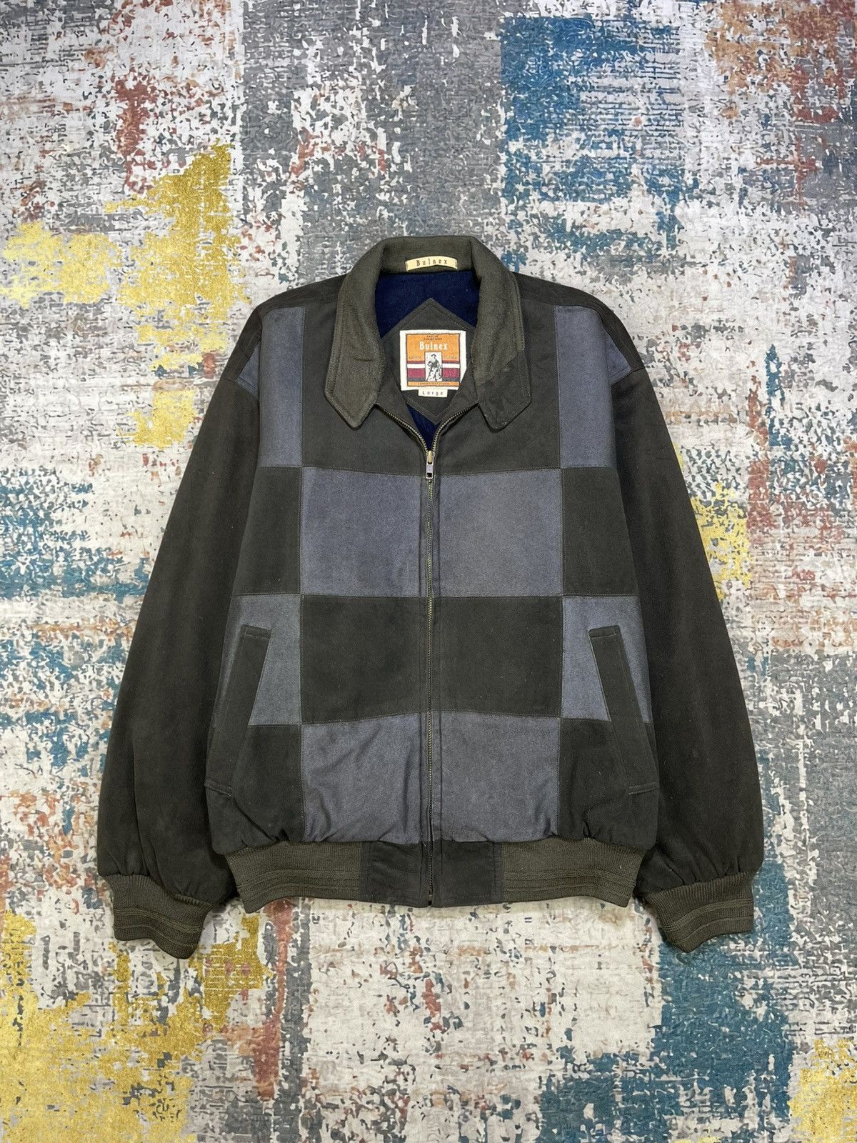 Japanese Brand Vintage Bulnex Checked Patchwork Jacket Size US M / EU 48-50 / 2 - 2 Thumbnail