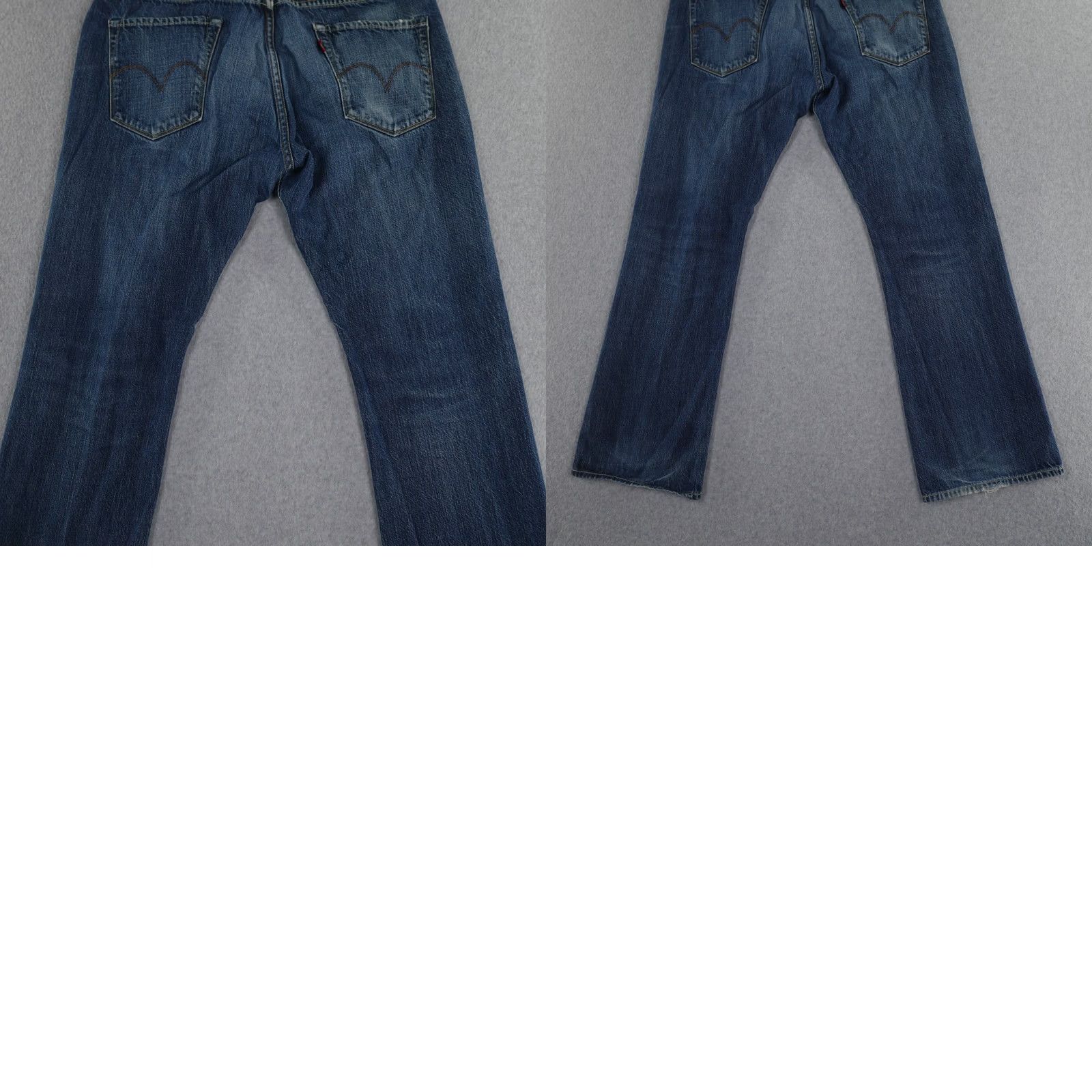 Levi's LEVI'S Jeans Mens 35 (35X29) Hesher Bootcut Blue Denim 5-Pocket USA Vintage Capita l E MADE IN USA Streetwear Activewear Size US 35 - 10 Thumbnail