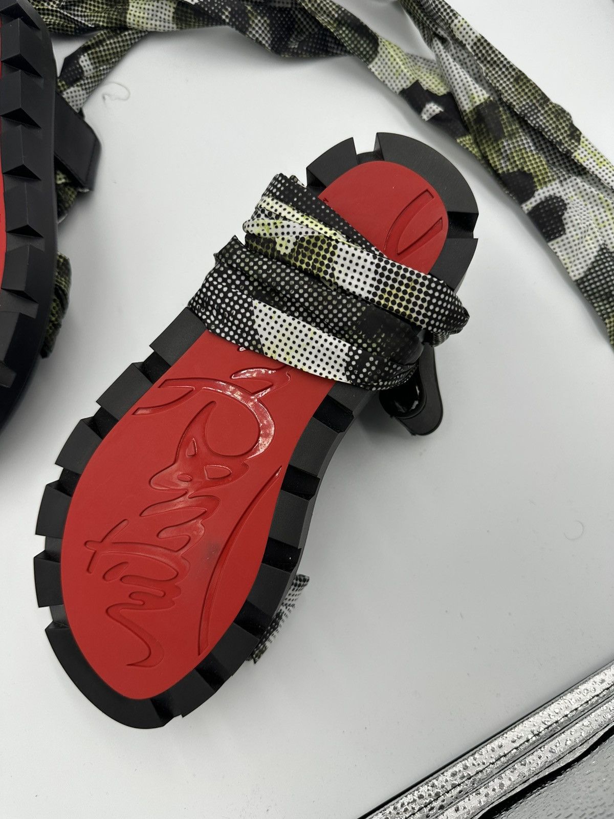 Christian Louboutin Christian Louboutin Printed Gladiator Sandals Size US 6.5 / IT 36.5 - 4 Thumbnail