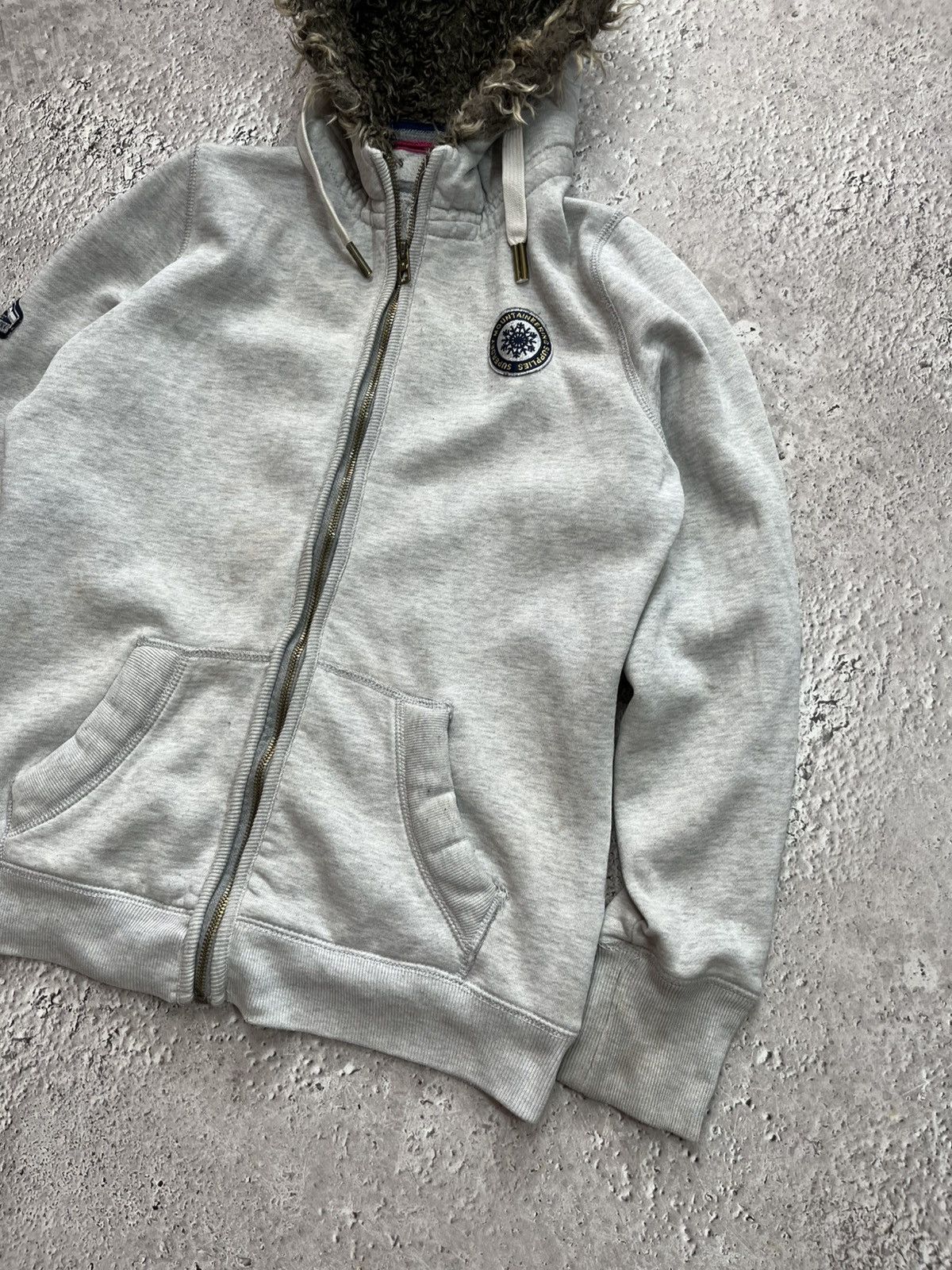 Superdry Superdry Fleece Zip Up Hoodie With Faux Fur Trim Hood Winter Size S / US 4 / IT 40 - 2 Thumbnail