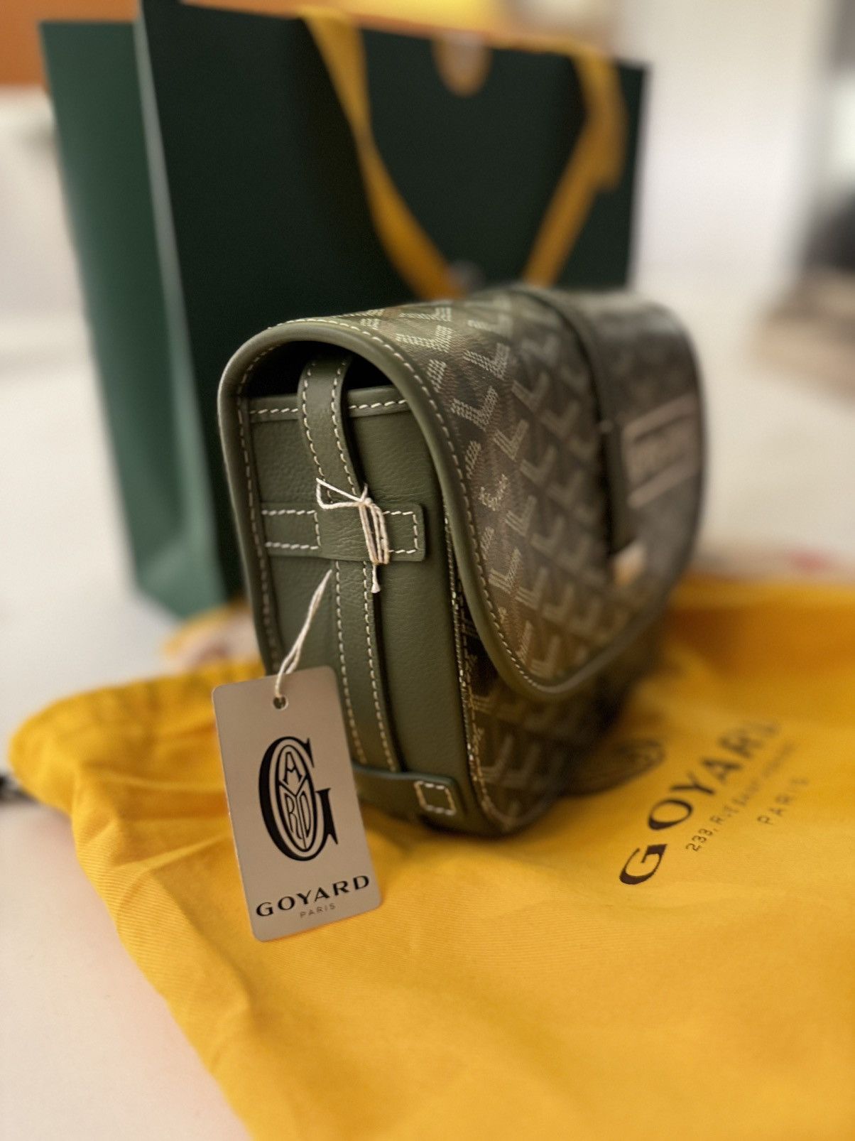 Goyard Belvedere PM Khaki/Army Green