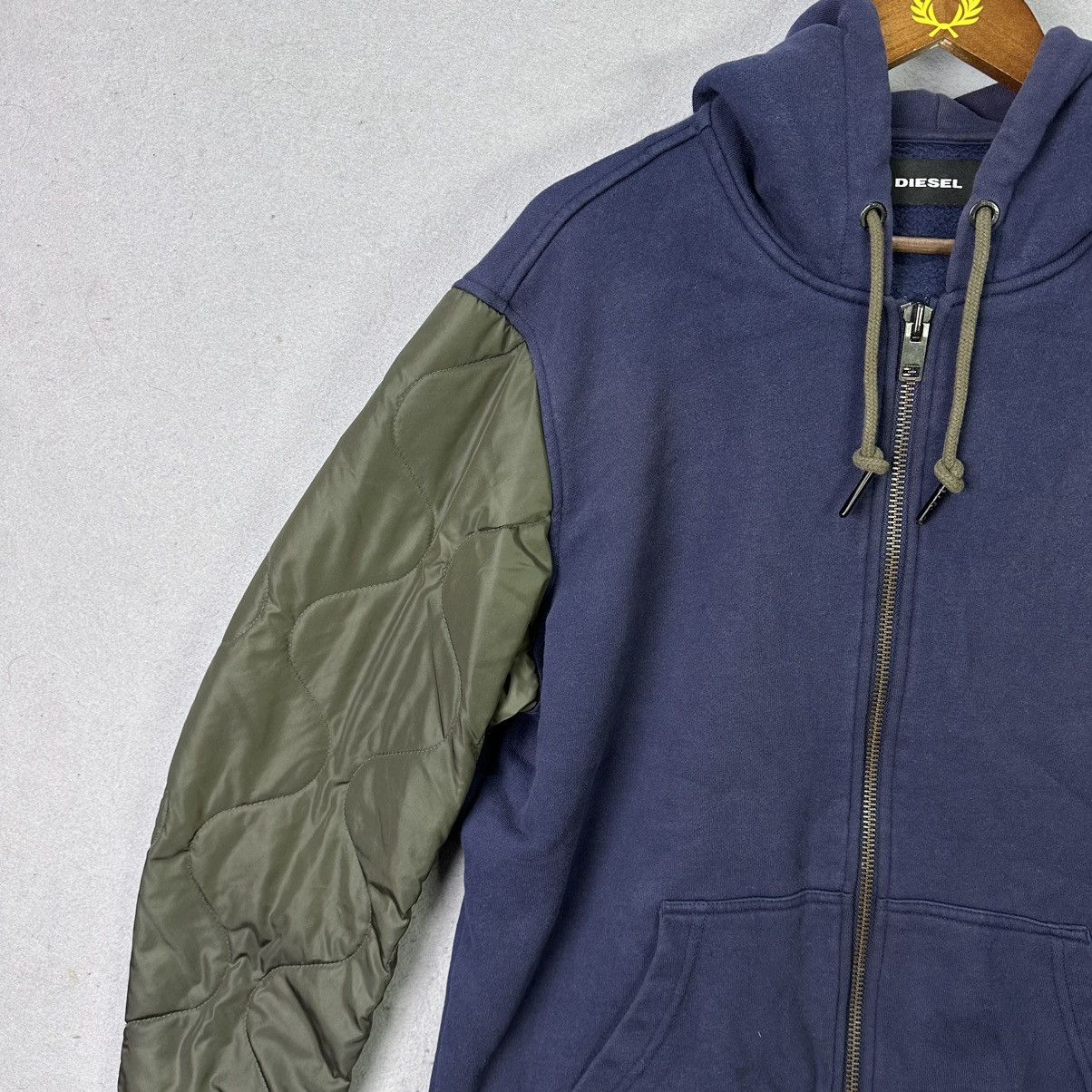 Diesel Zip Hoodie Jacket Navy Olive
