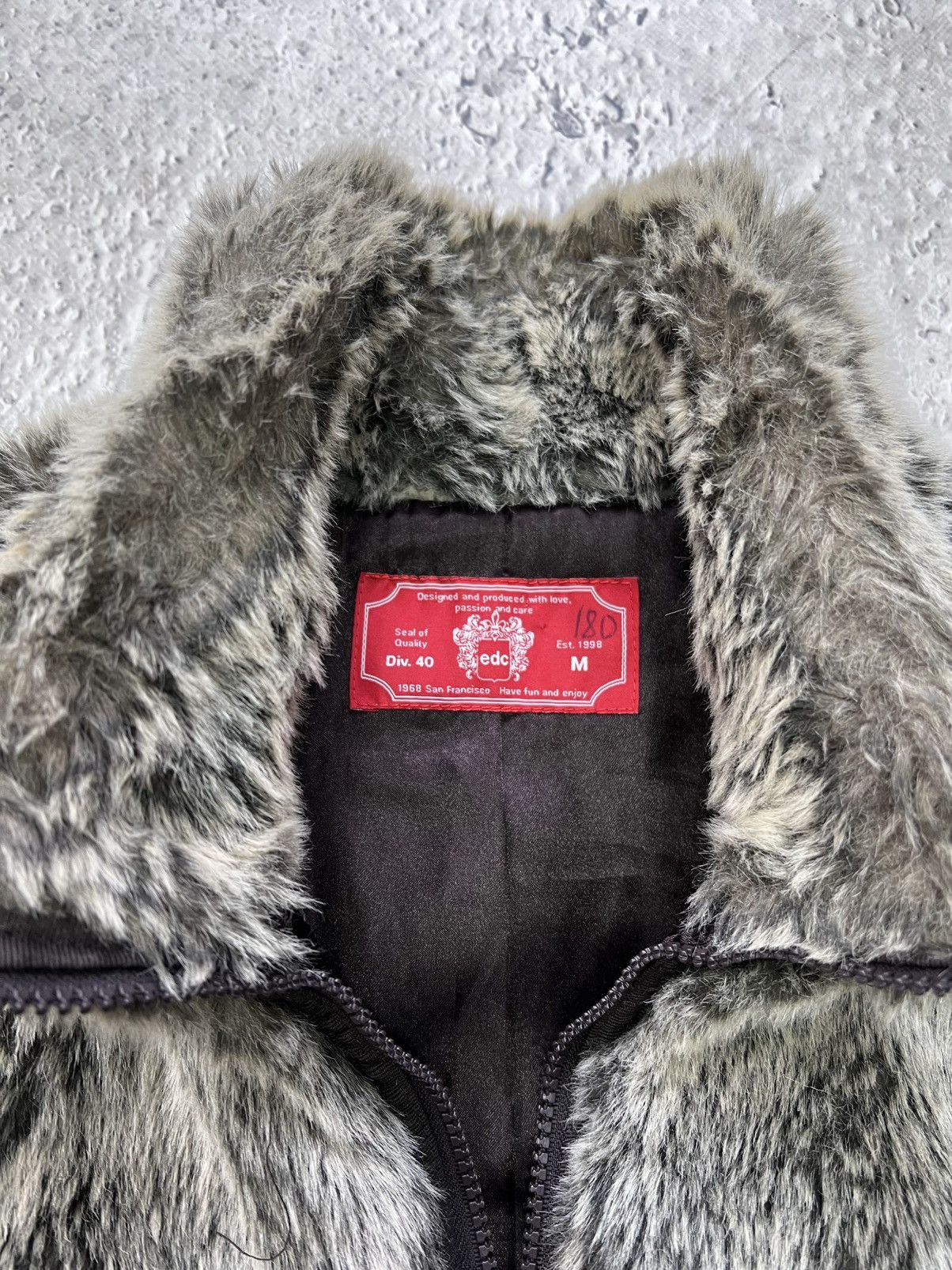 Hysteric Glamour × If Six Was Nine * Hype Vintage Full Mohair Faux Fur Fluffy Fuzzy Vest Jacket Size M / US 6-8 / IT 42-44 - 5 Thumbnail
