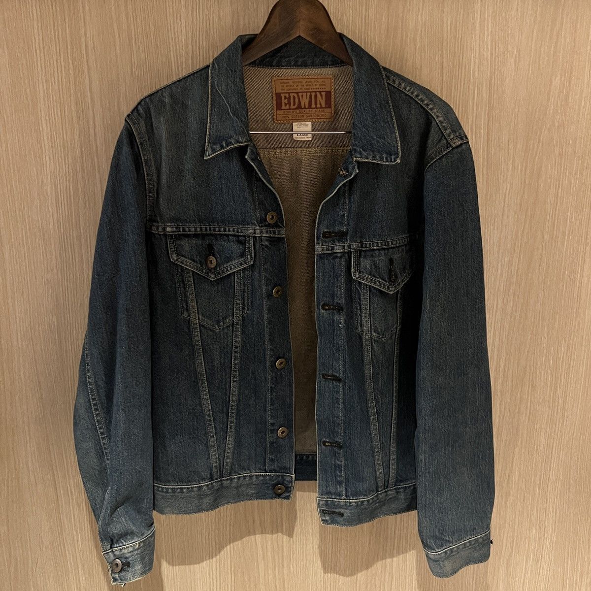 Edwin Vintage Edwin Jeans Denim Jacket Size US L / EU 52-54 / 3 - 1 Thumbnail