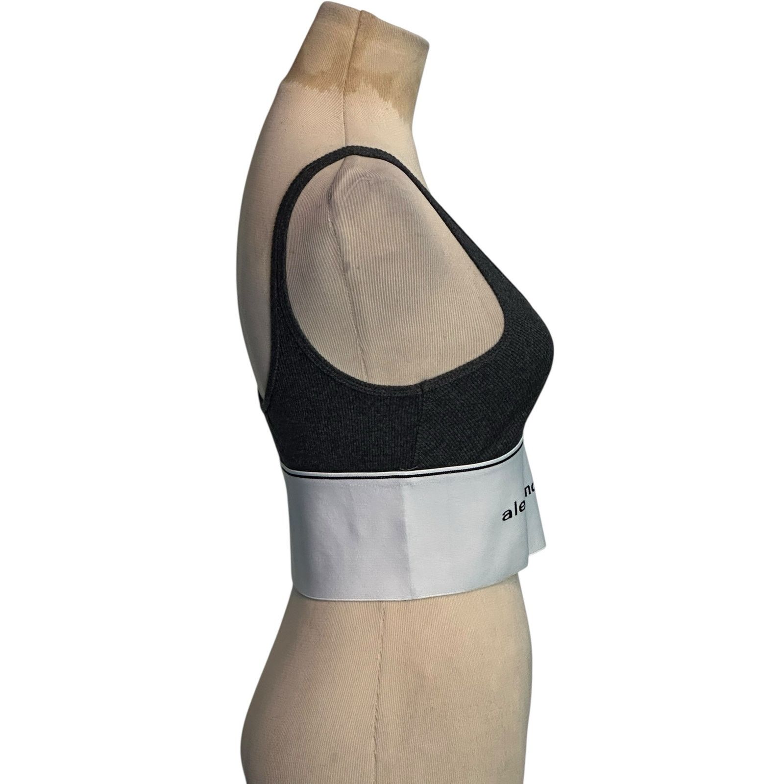Alexander Wang Alexander Wang gray ribbed logo elastic bra size Medium Size ONE SIZE - 10 Thumbnail