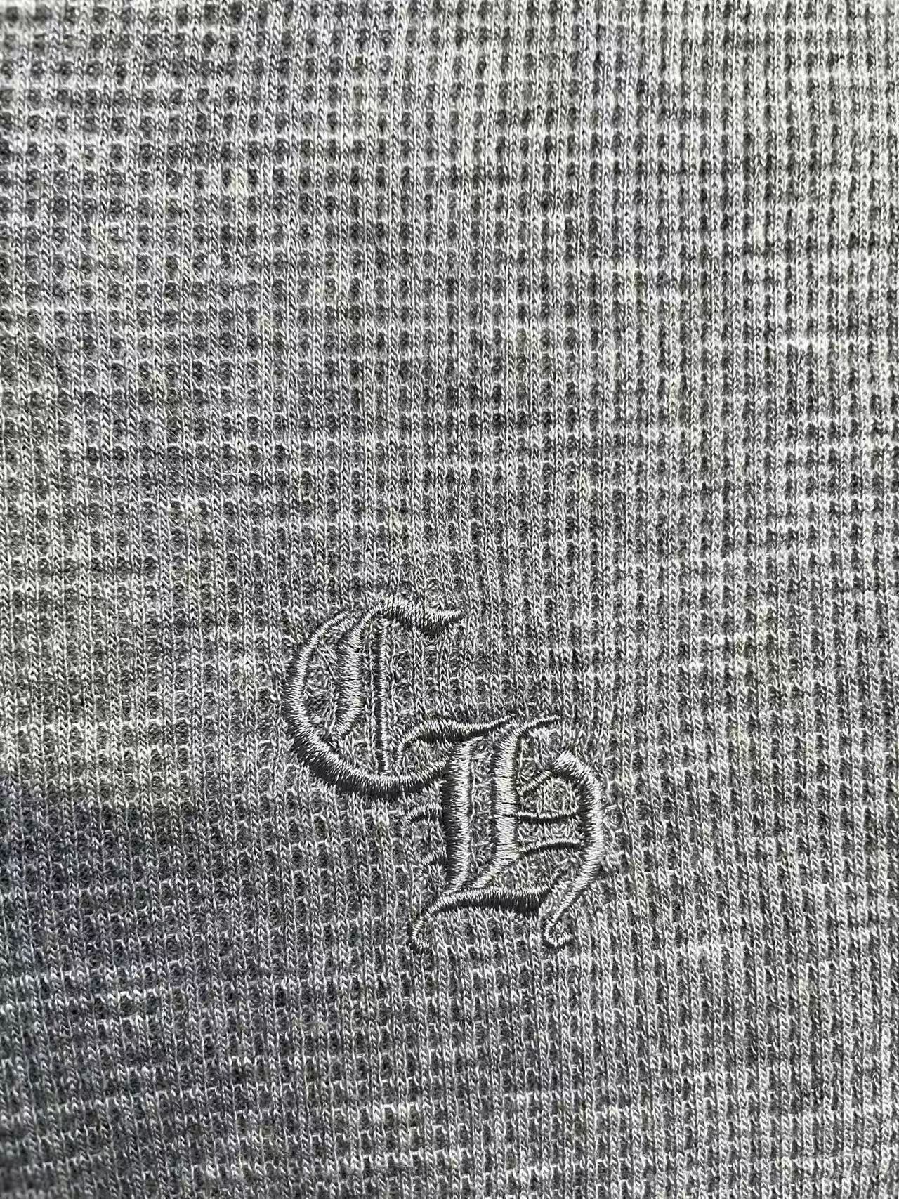 Chrome Hearts Chrome Hearts Logo Waffle Thermal Long Sleeve Henley Shirt Size US L / EU 52-54 / 3 - 4 Thumbnail