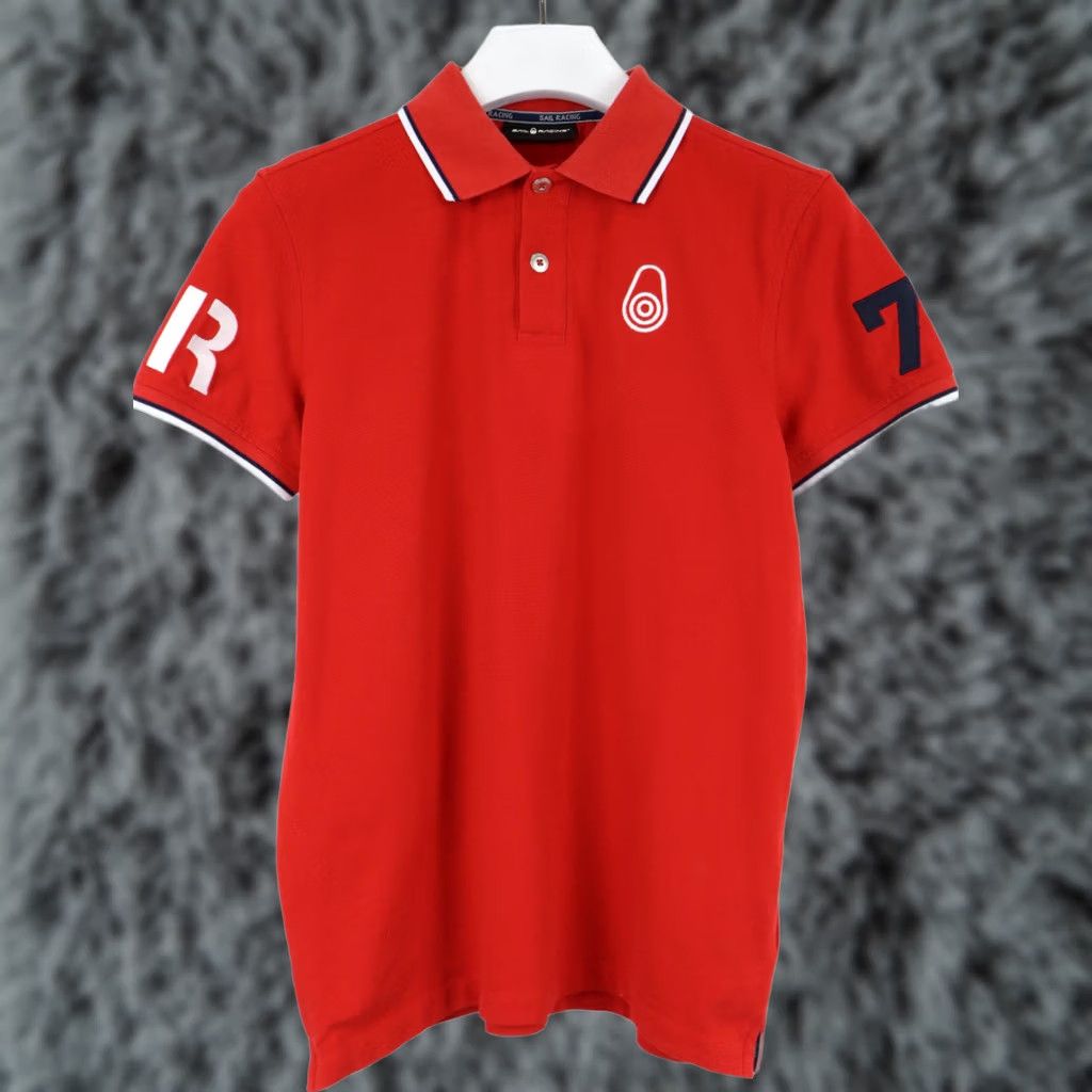 Vintage SAIL RACING Grinder Polo T-Shirt SMALL Red Collared Short Sleeve Men's Size US S / EU 44-46 / 1 - 1 Thumbnail