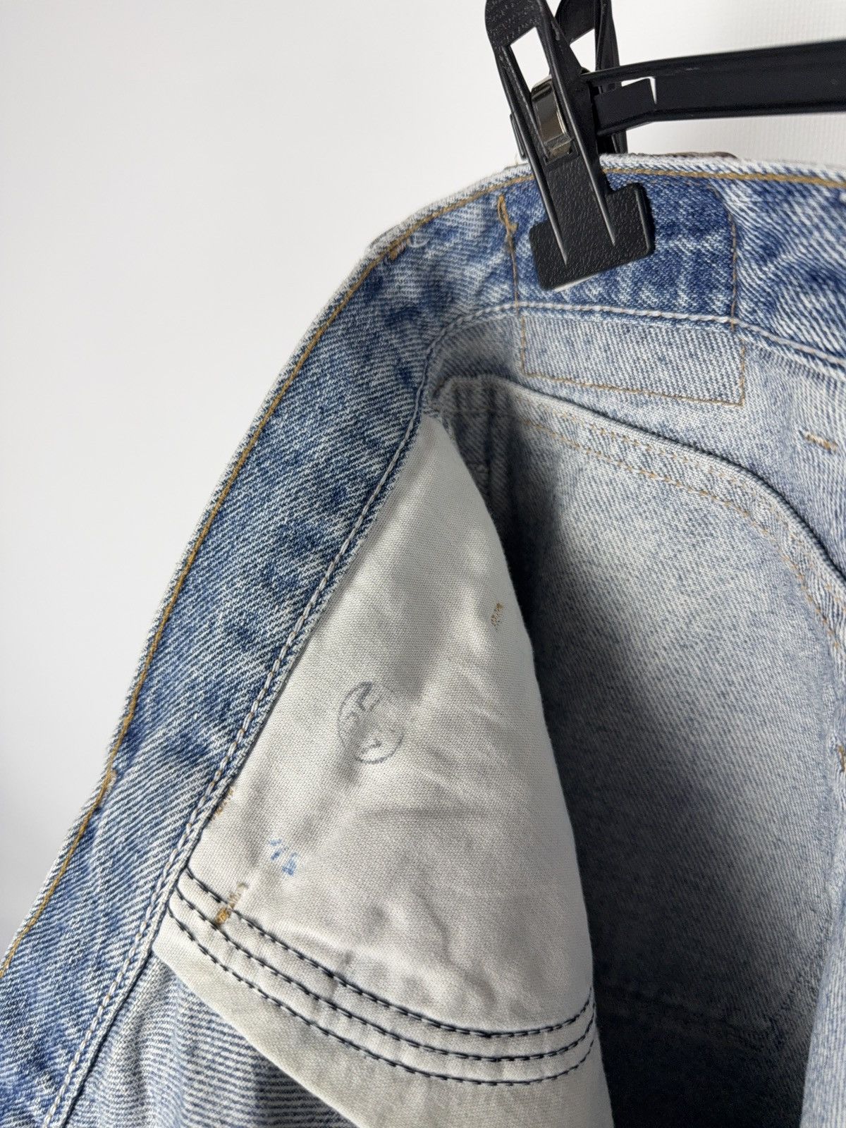 Wrangler ⚡️90s Vintage Wrangler Denim Shorts Light Wash Classic Fit Size US 34 / EU 50 - 16 Thumbnail