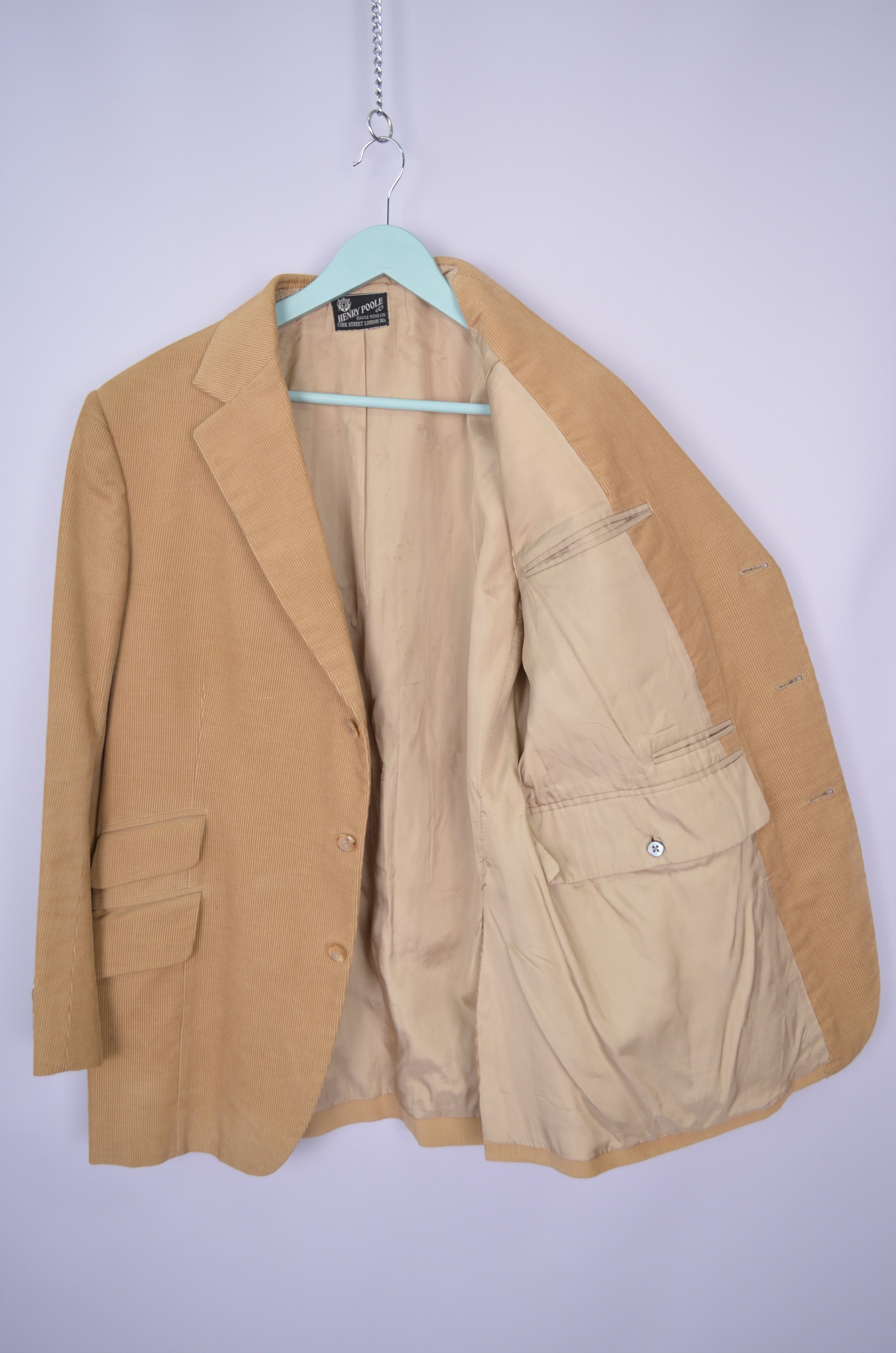 Henry Poole & Co Savile Row Corduroy 1976 Blazer Size ~42