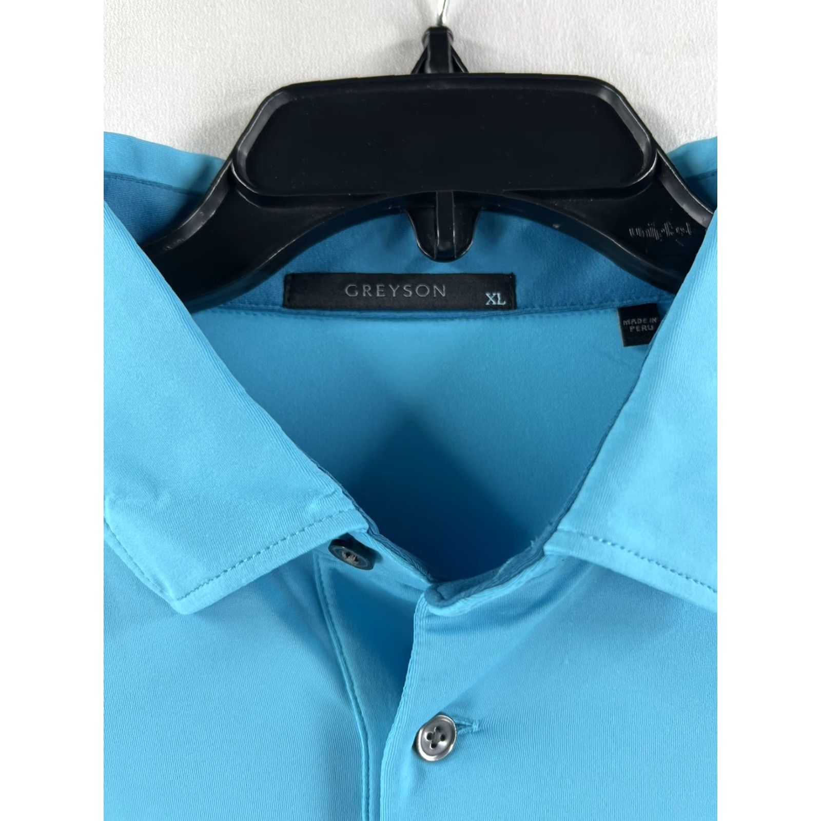 Vintage Greyson Polo Shirt Men's XL Blue Turquoise Short Sleeve Golf Maze Runner Wolf 12026729 Size US XL / EU 56 / 4 - 3 Thumbnail