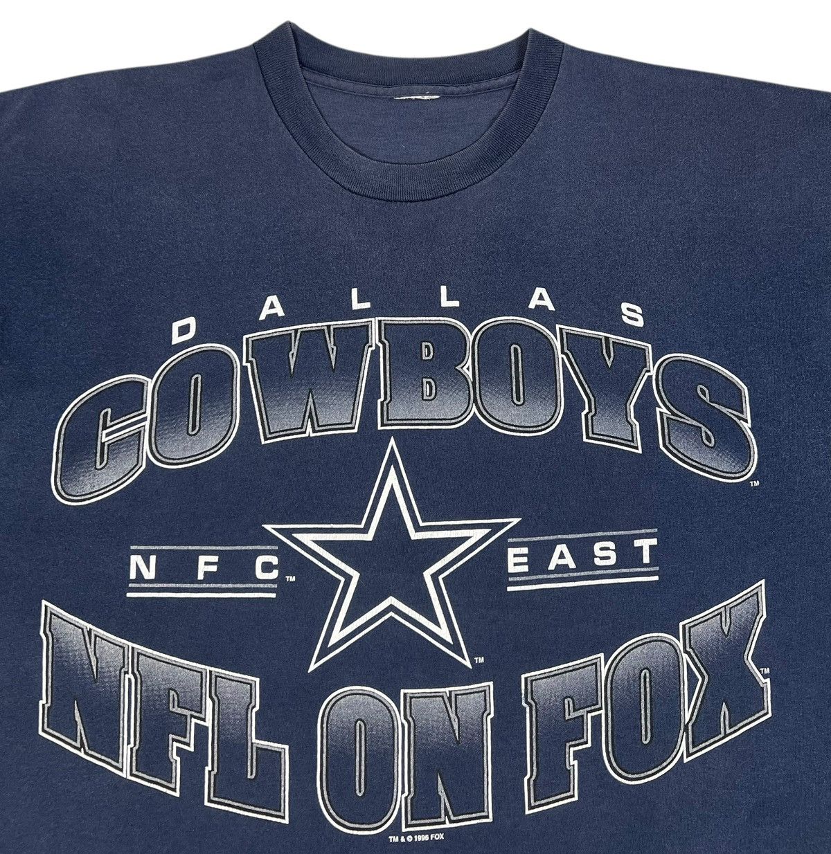 NFL Vintage Sunfaded Dallas Cowboys On Fox 1996 Tee Size US XL / EU 56 / 4 - 2 Thumbnail