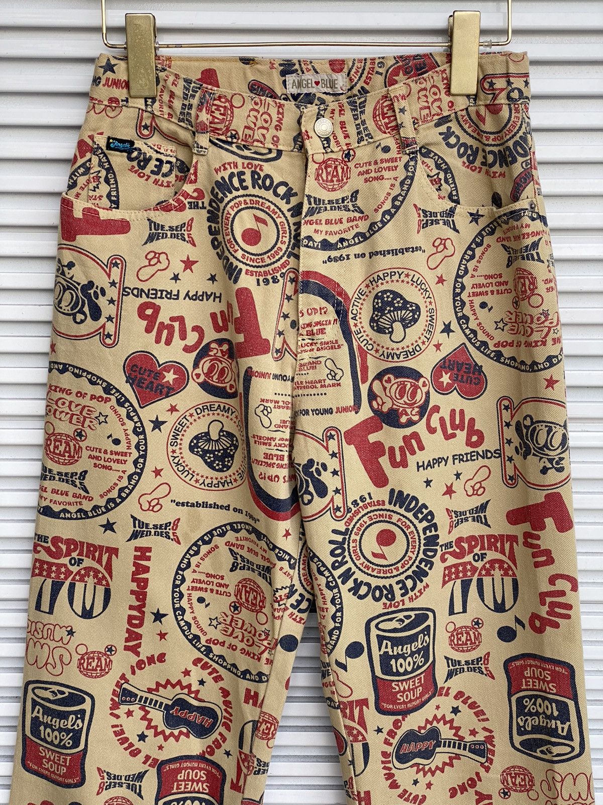 Angel Blue Vintage Angel Blue Printed All Overprinted / Hysteric Size US 26 / EU 42 - 2 Thumbnail