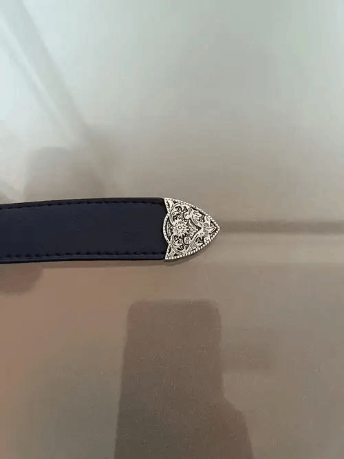 Naval Clothing Factory Y2K Buckle Belt (navy) Size 32 - 3 Thumbnail