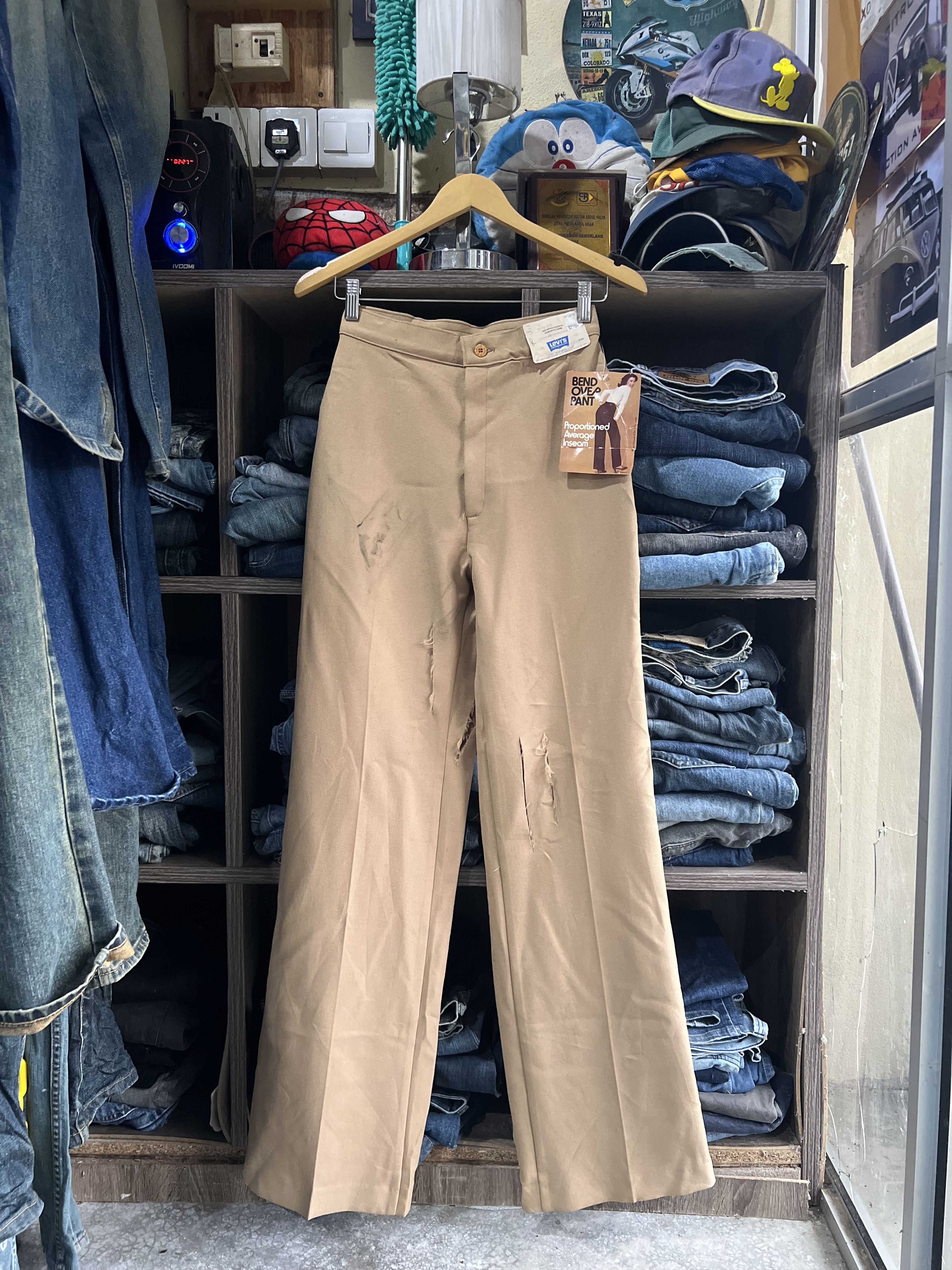 Levi's 🔥Very Rare Vintage 70s Levis Bend Over Pant Size 26" / US 2 / IT 38 - 22 Thumbnail