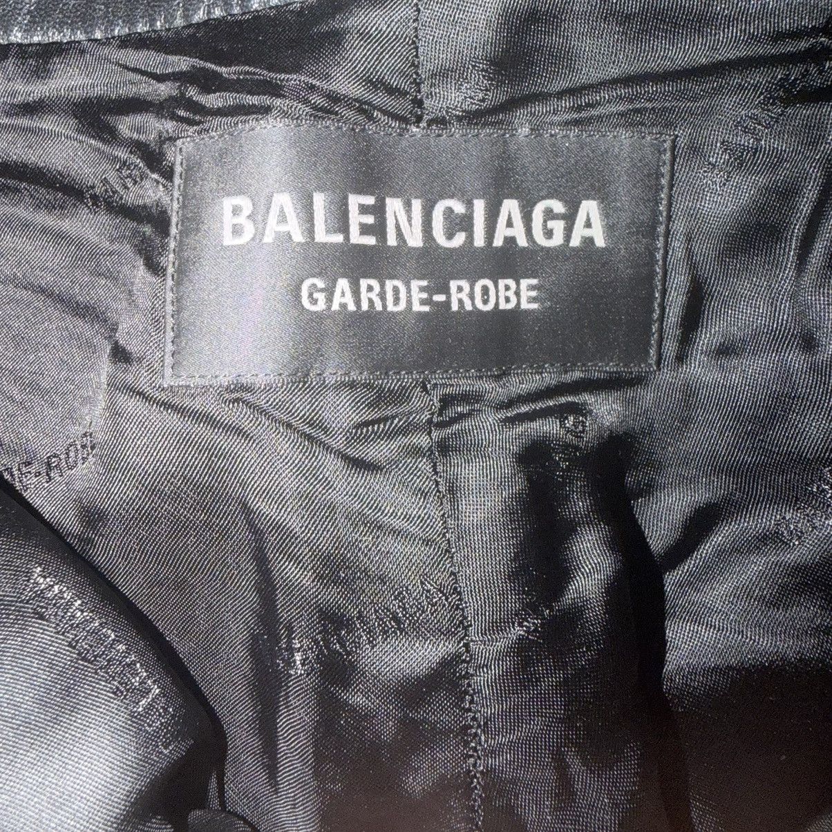 Balenciaga Balenciaga Garde Robe Black Leather Pants Size 26" / US 2 / IT 38 - 3 Thumbnail