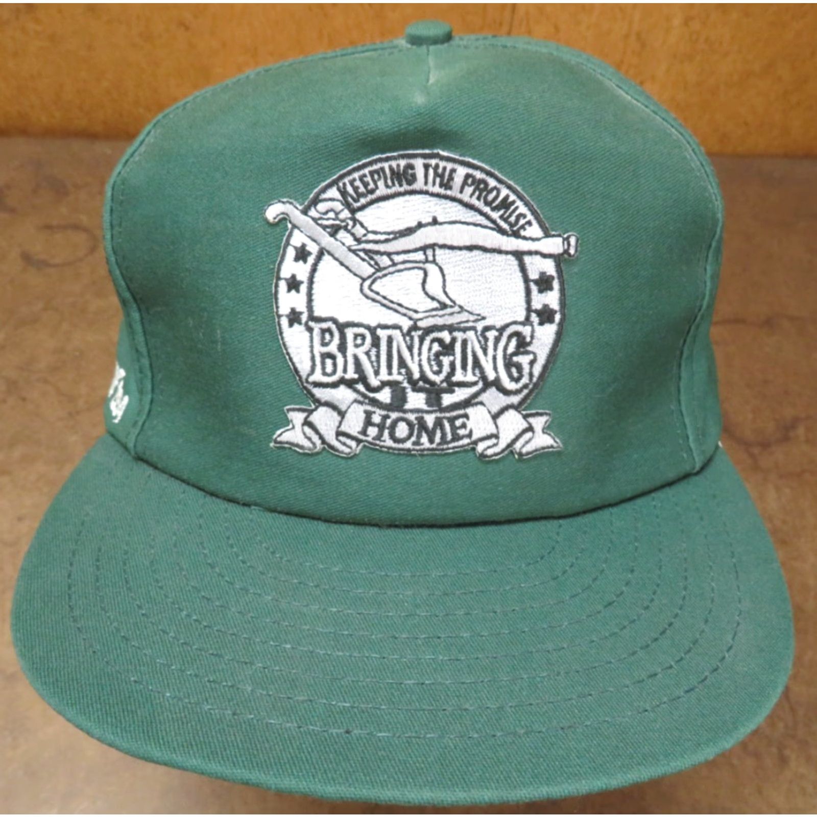 John Deere VINTAGE HaT Trucker Cap Hat Green John Deere JD Plow Bringing home Promise Adjustable 1980s Advertising Look: Trucker Hats Mens Girls Boys Size ONE SIZE - 2 Thumbnail